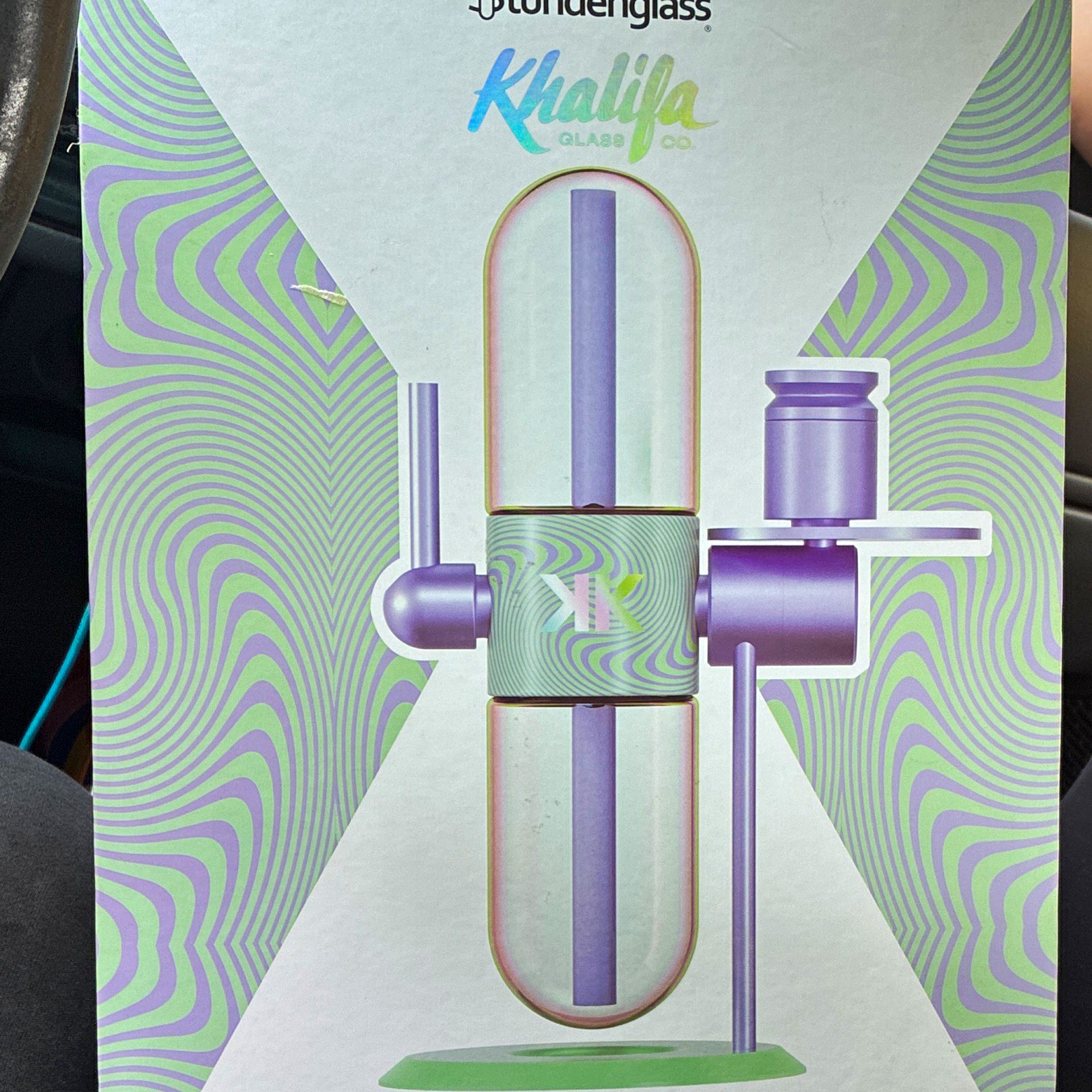Stündenglass x Khalifa Glass Co. Gravity Infuser Hookah Boxed Set Purple/Green