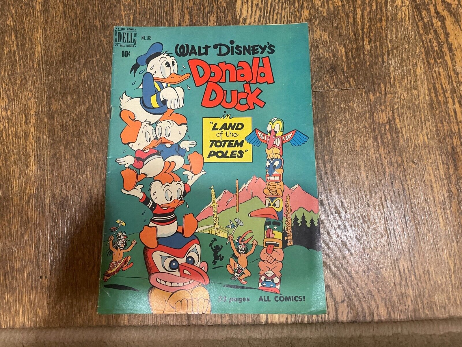 Four Color # 263 Dell Comic Walt Disney Donald Duck in Land of the Totem Poles