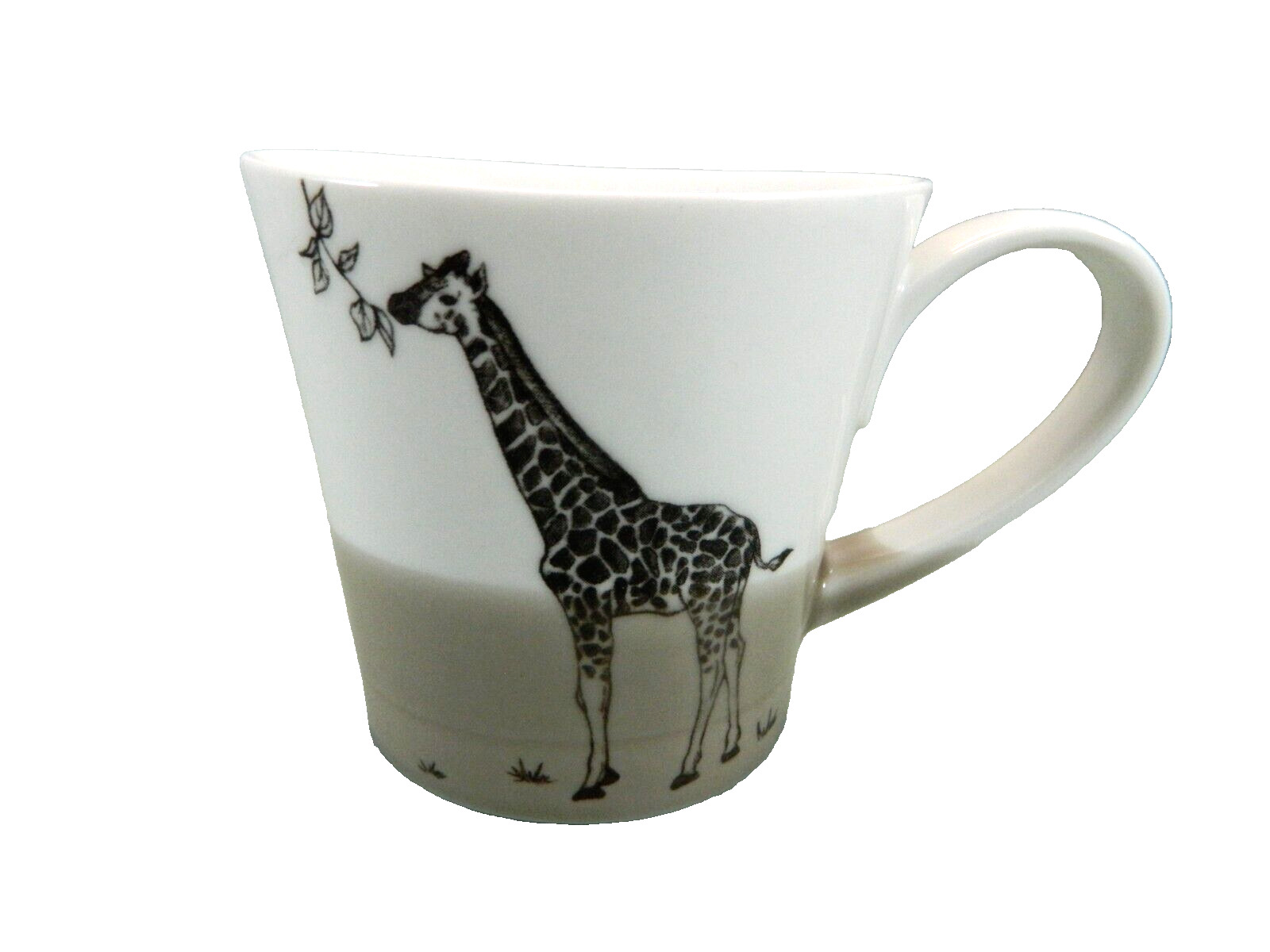Giraffe Mug Tea Coffee Souvenir Zoo of Matsuda Japan Miyama Brand Cream Brown