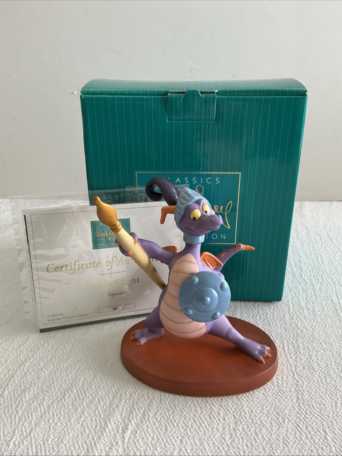 WDCC Epcot’s Figment “Noble Knight” Signed Numbered Limited Edition