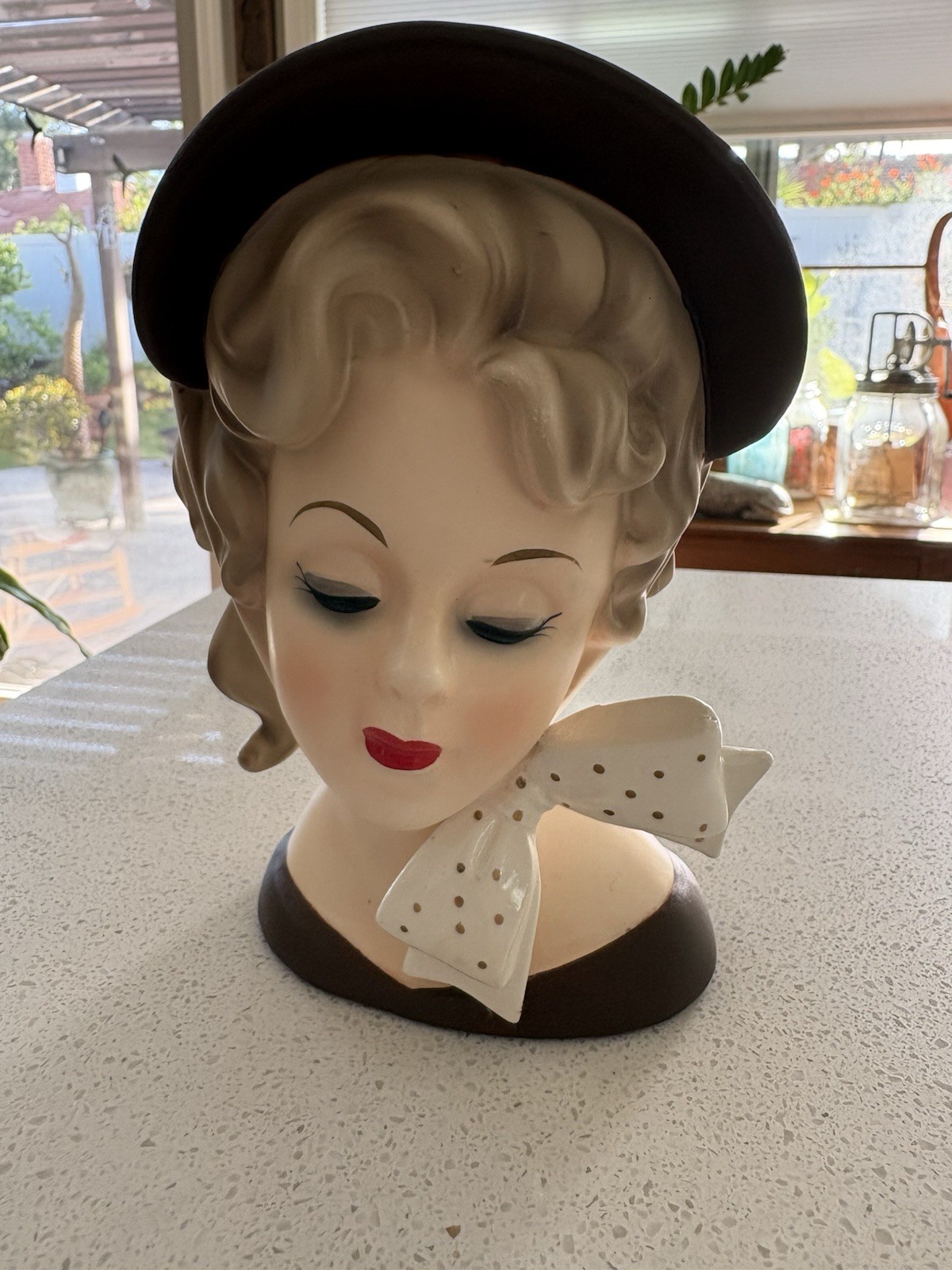 Vintage “BRINN’S ?” (#4258) Lady Head Vase Figurine Vintage “BRINN’S ?” (#4258) Lady Head Vase Figurine