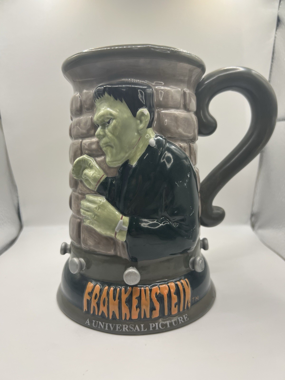 Universal Studios Monsters, Frankenstein Head Mug, Rare 2000, Vintage