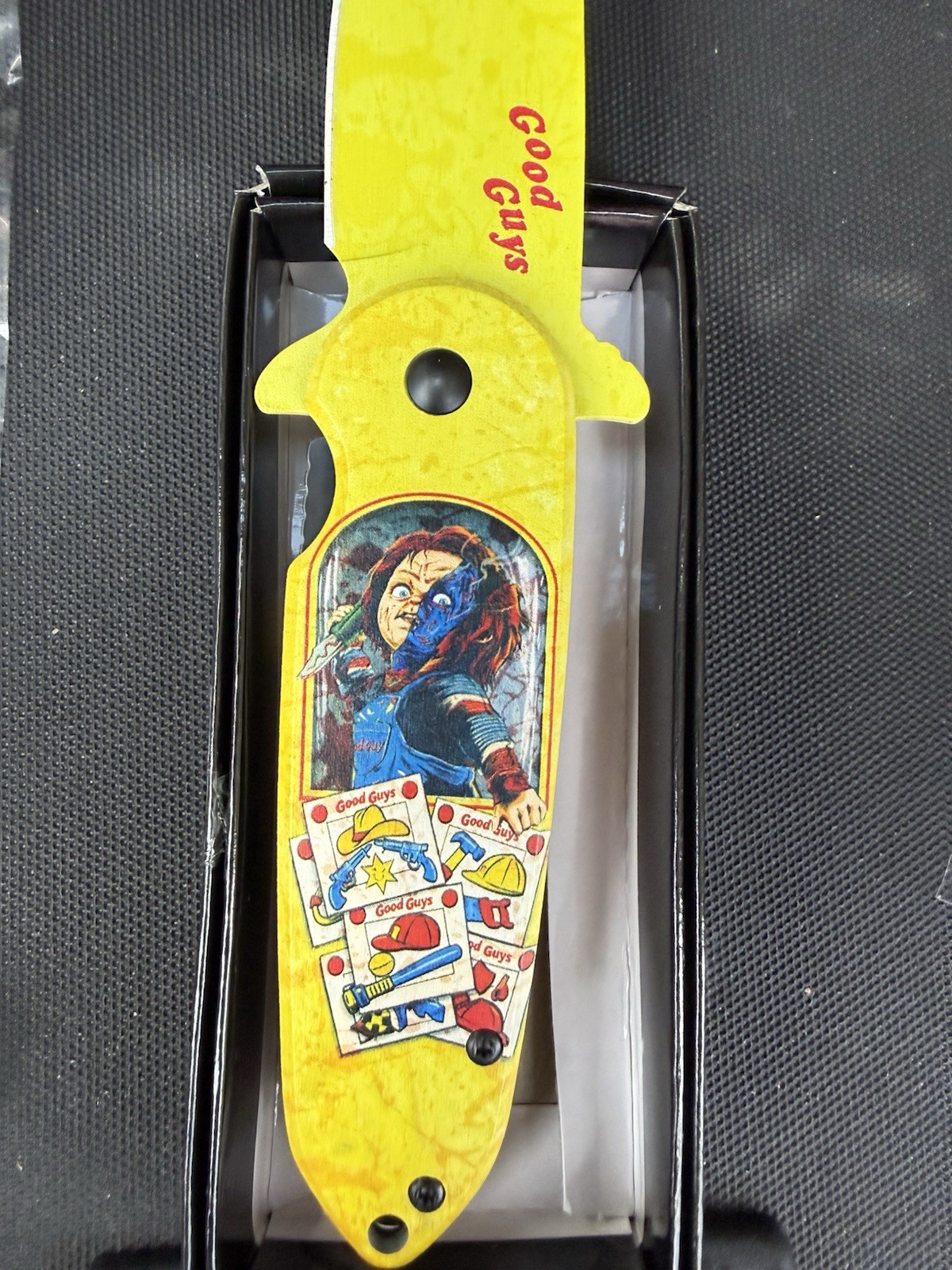 Chucky Good Guy Horror Spring Assisted Open Pocket Knife Metal