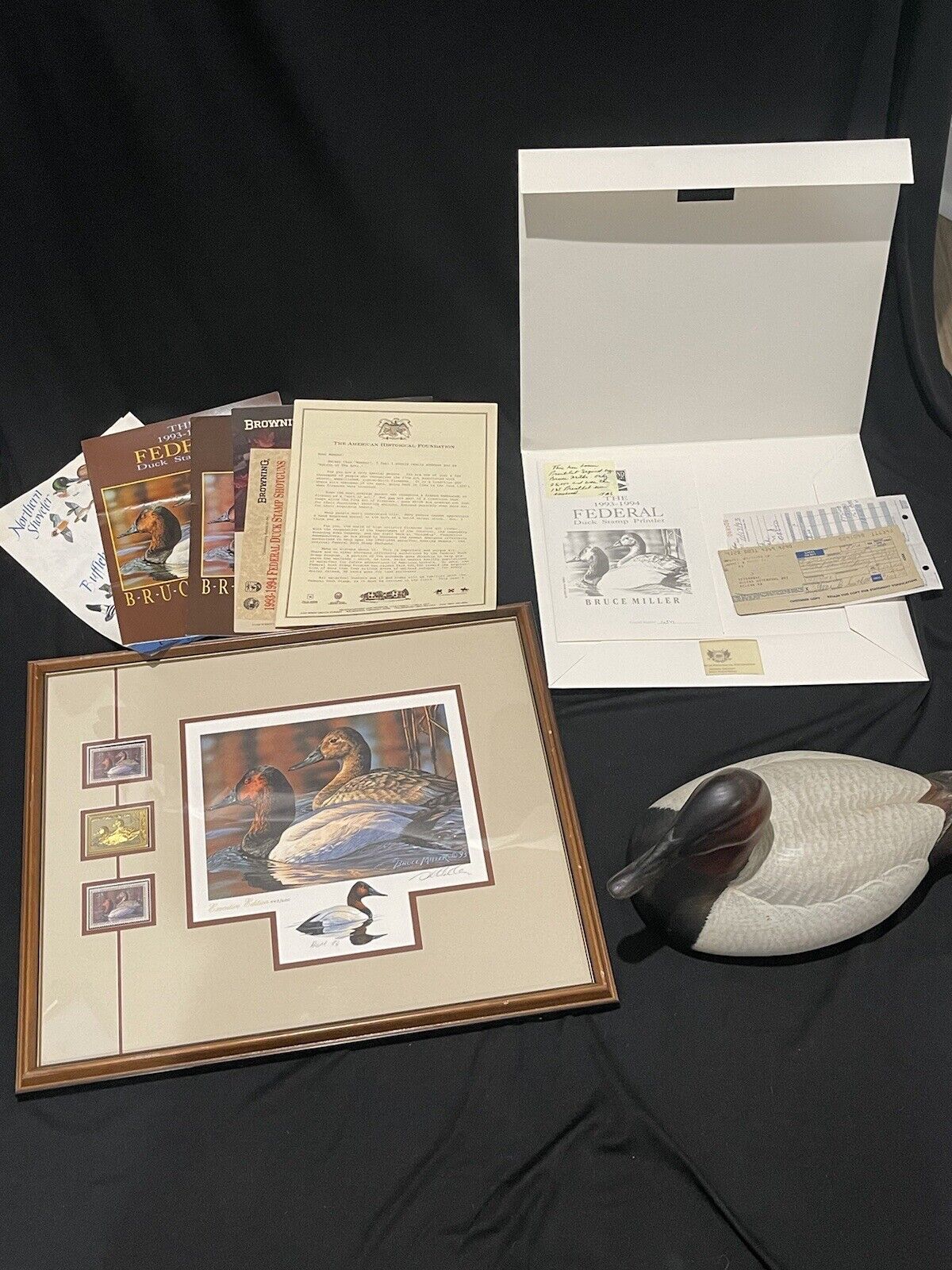 Signed and Numbered 1993 Executive Edition Federal Duck Stamp Collection