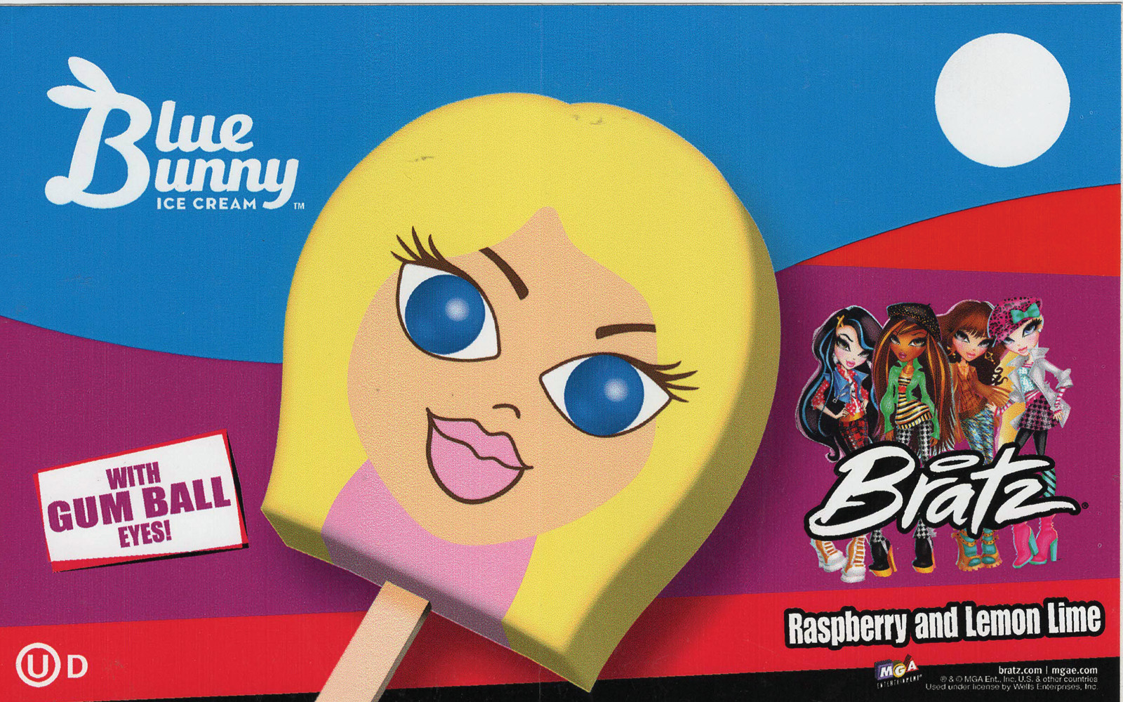 Lil\' Bratz With Gumball Eyes, Ice Cream Truck Decal/Sticker 8\ Lil\' Bratz With Gumball Eyes, Ice Cream Truck Decal/Sticker 8\