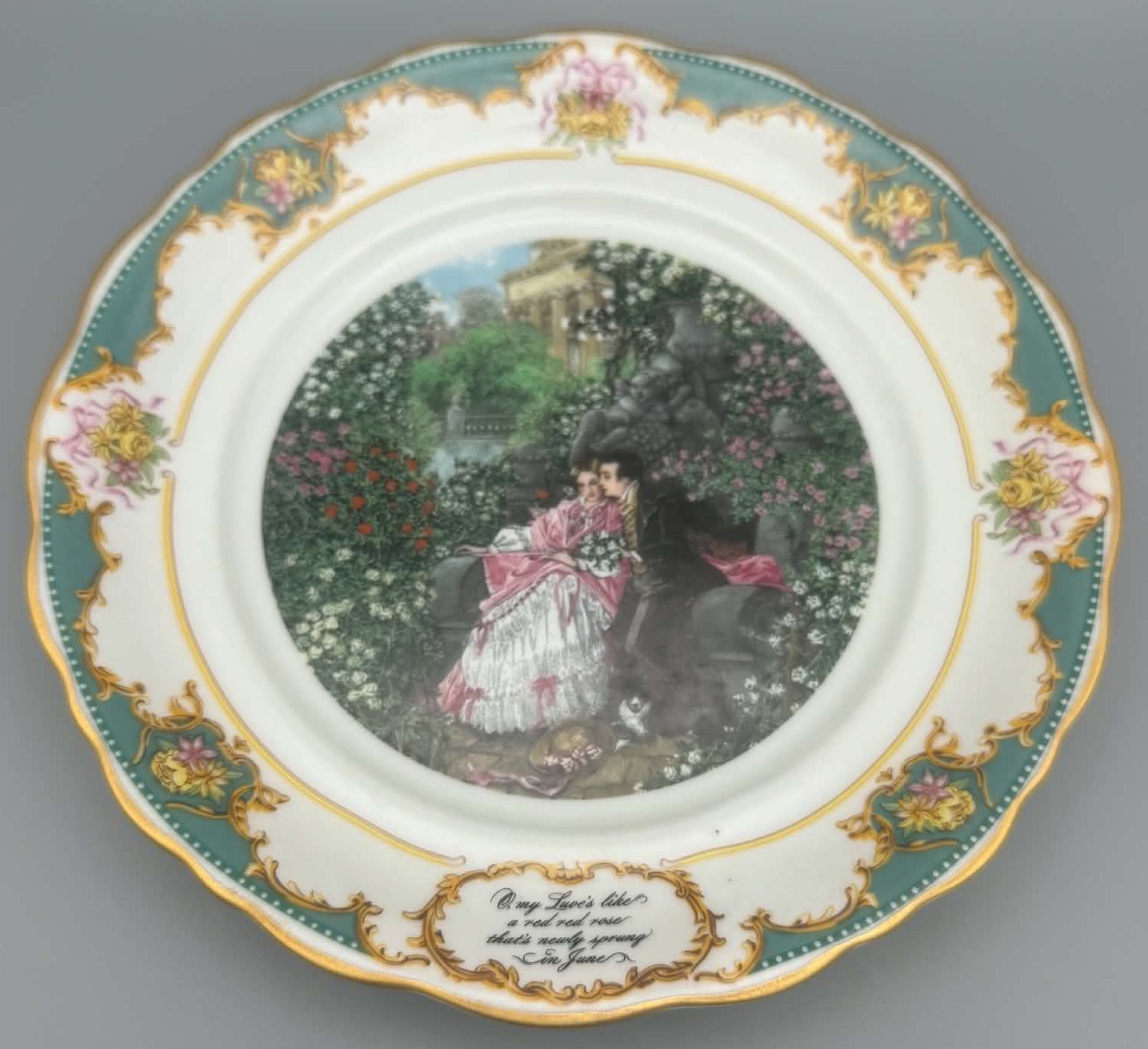 VINTAGE 1982 Poetry Society Collector Plate \