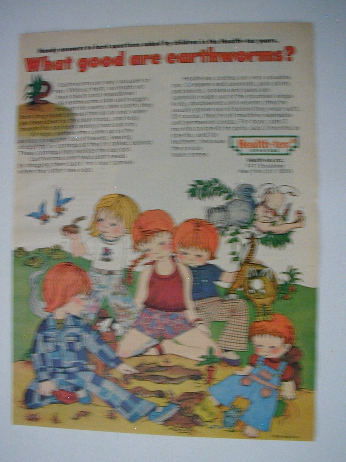 1975 Health-Tex Children's Clothing 1975 VINTAGE PRINT AD LO57