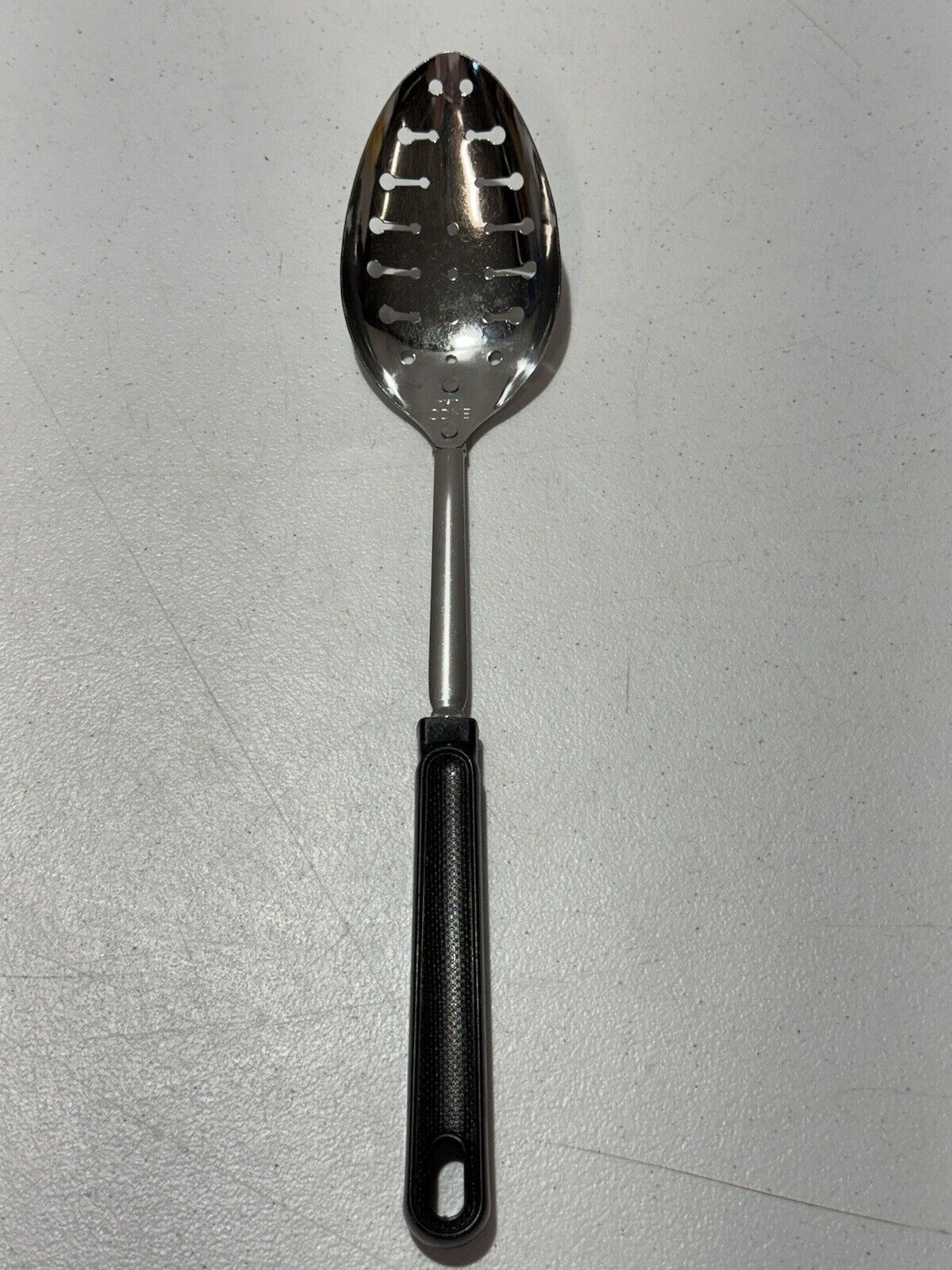 Vintage EKCO  Slotted Spoon Utensil Keyhole USA