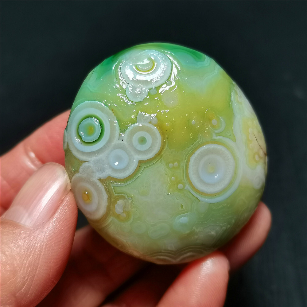 TOP 69.3G Natural Gobi agate eyes Agate/Stone Madagascar WYY3337