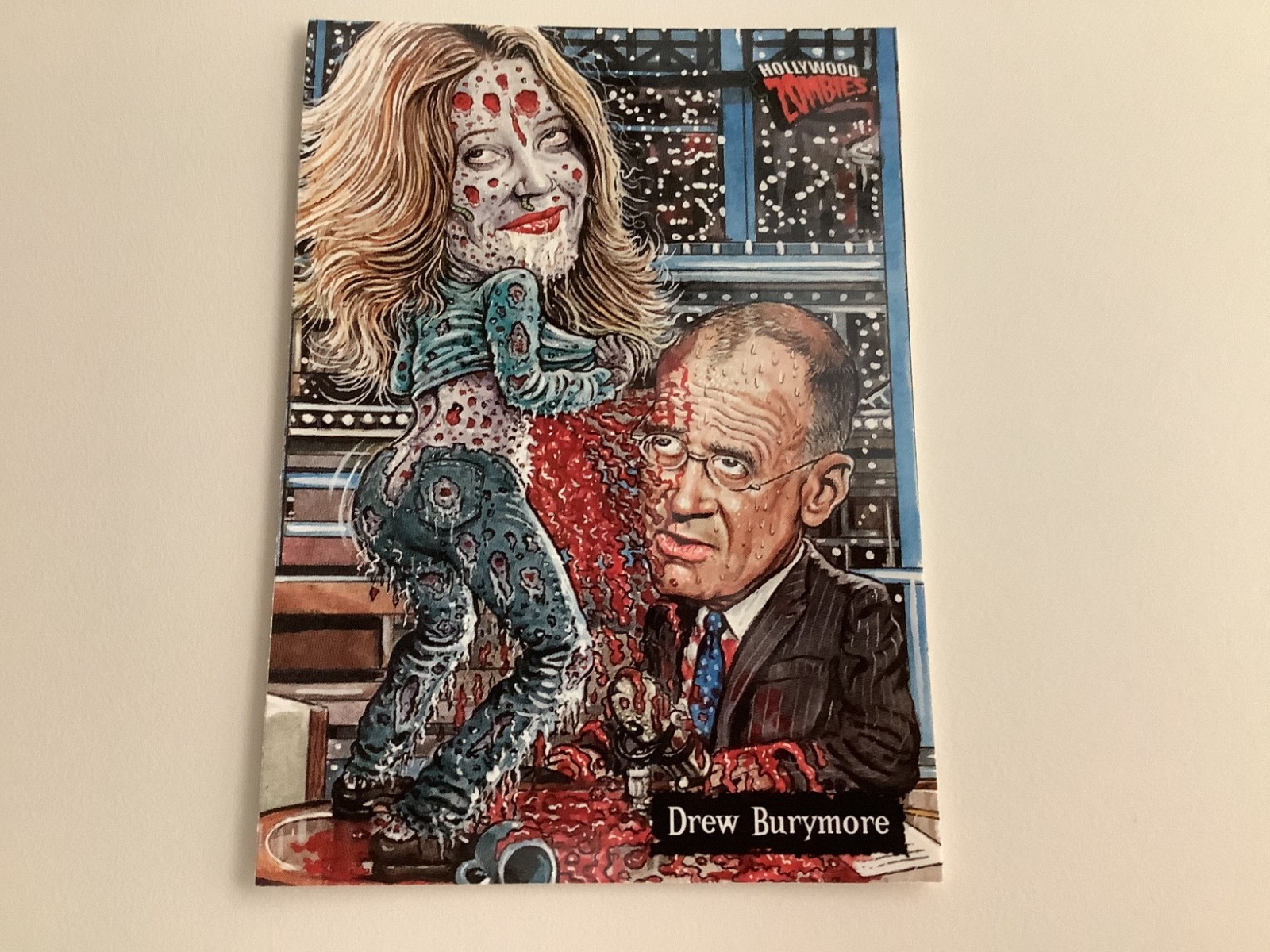 2007 TOPPS HOLLYWOOD ZOMBIES DREW BARRYMORE DAVID LETTERMAN, GARBAGE PAIL KIDS