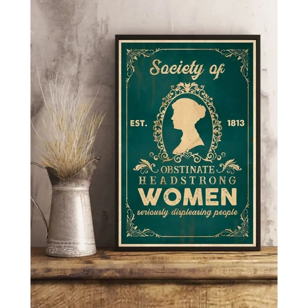 Society of Obstinate Headstrong Women Retro Tin Metal Signs Home Décor 8x12 Society of Obstinate Headstrong Women Retro Tin Metal Signs Home Décor 8x12