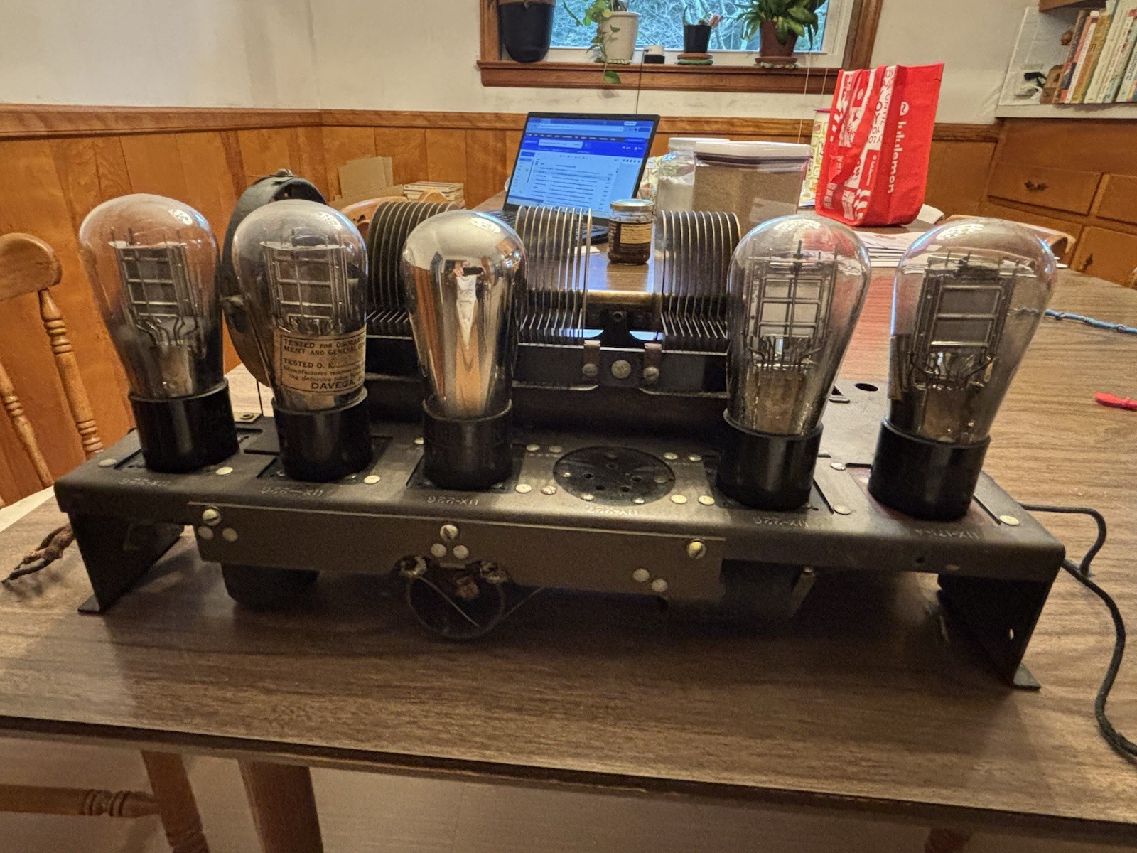 vIntage  VICTOR VE7-26X / RADIOLA 18 Amplifier CHASSIS w/RCA TUBES