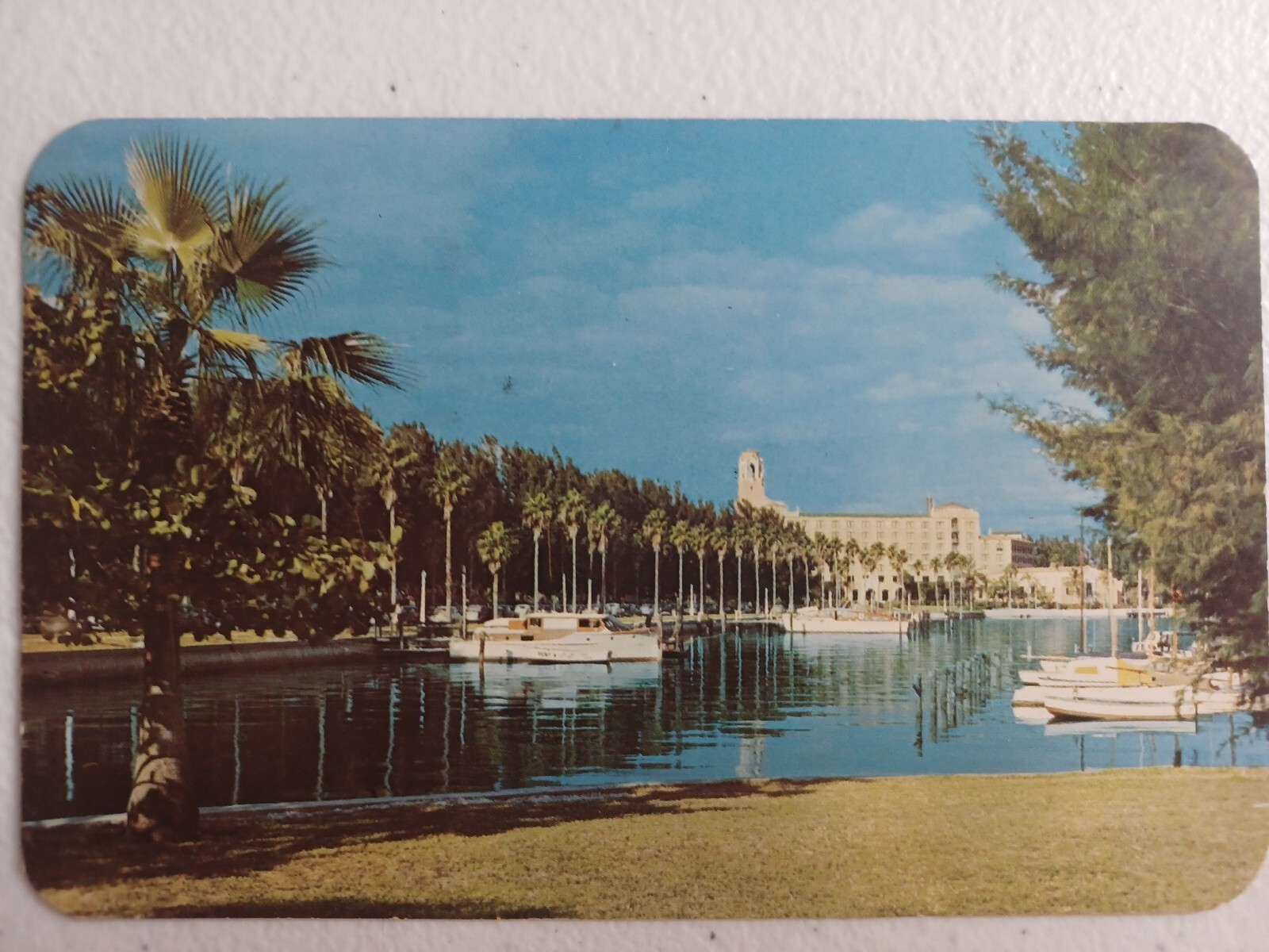 Vintage Postcard 1952 Central Yacht Basin St. Petersburg Sunshine City Florida Vintage Postcard 1952 Central Yacht Basin St. Petersburg Sunshine City Florida