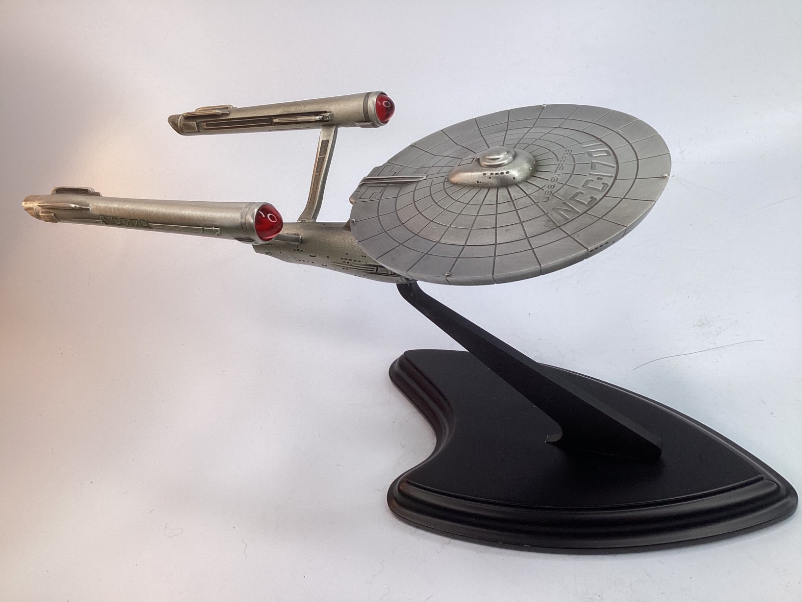 Vintage 1988 Franklin Mint Star Trek USS Enterprise NCC-1701 Pewter Model FREE S