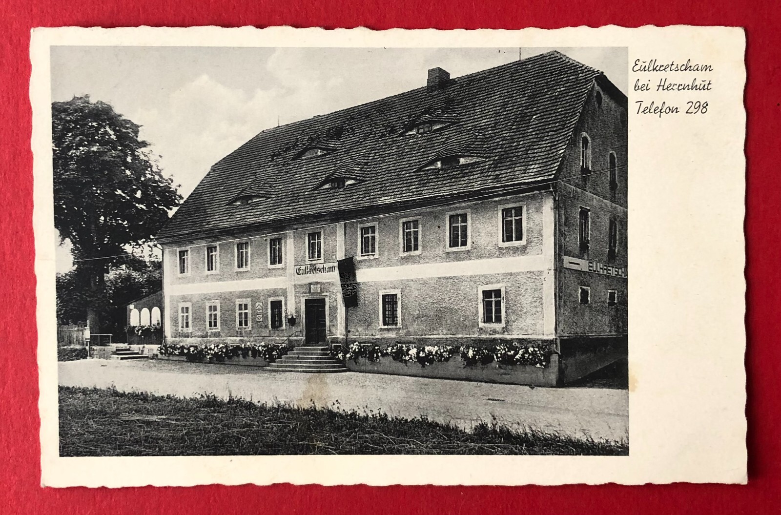 Postcard Euldorf near Löbau around 1938 Eulkretscham (109497