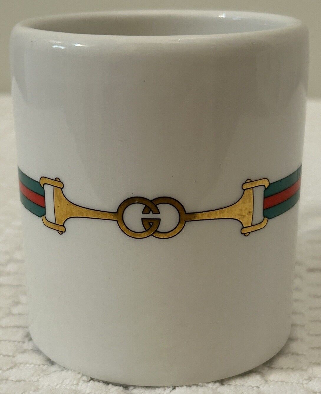 Vintage 1980s Gucci Horse Bit Coffee Cup