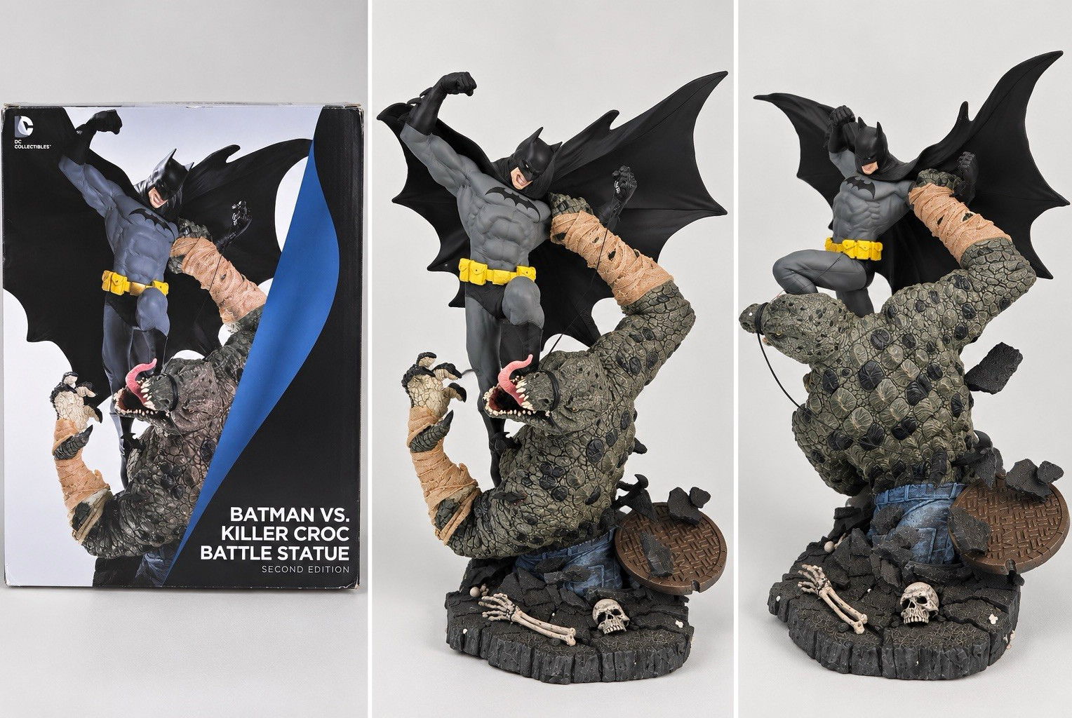 DC Collectibles Batman vs. Killer Croc Battle Statue Second Edition Multicolor