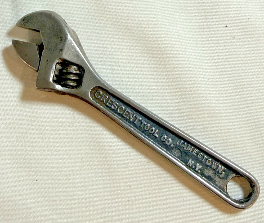 Vintage Adjustable Wrench 4” Crescent Tool Co Jamestown NY
