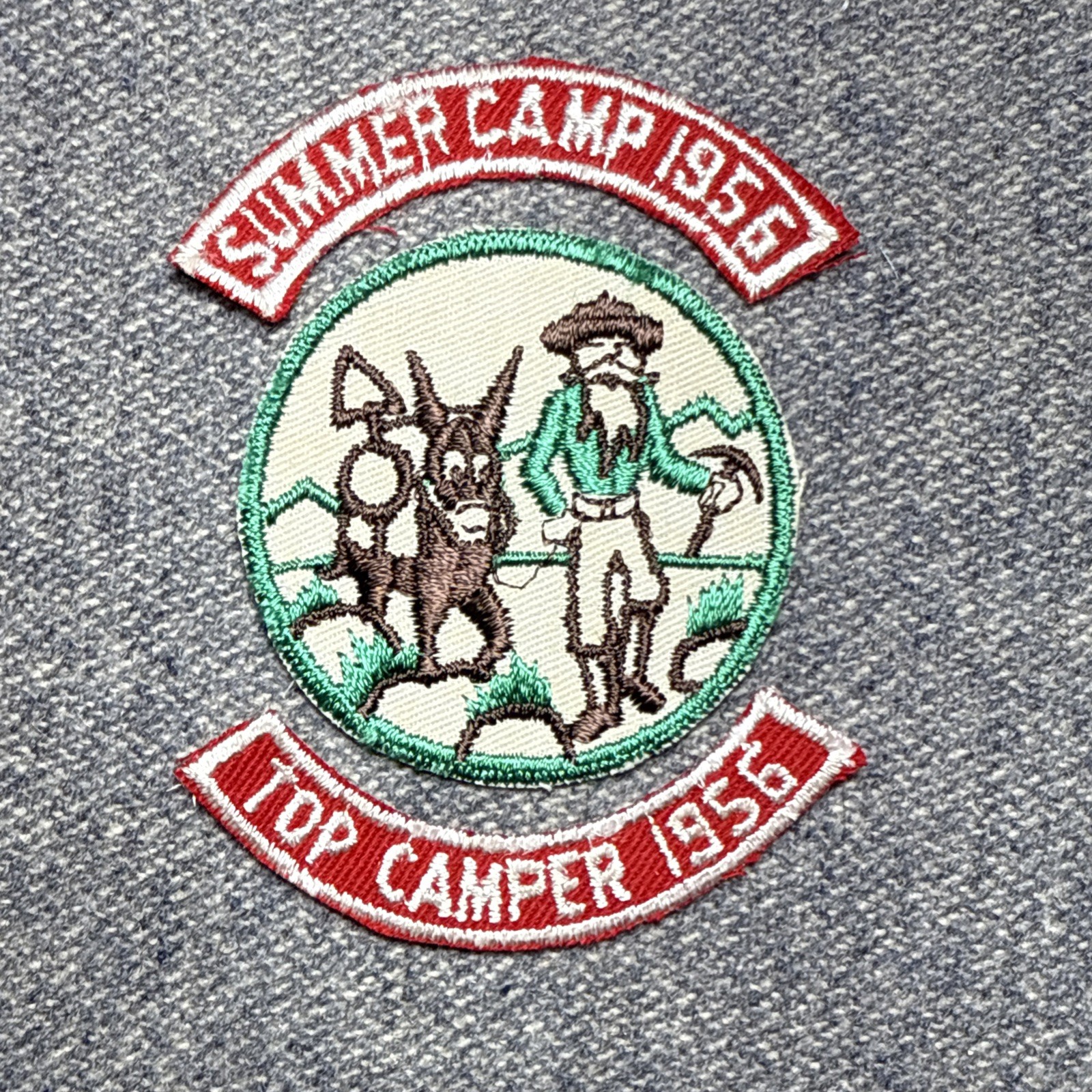 Vintage 1956 49er Council, Ca. Patch CP W/ 1956 Top Camper Segments