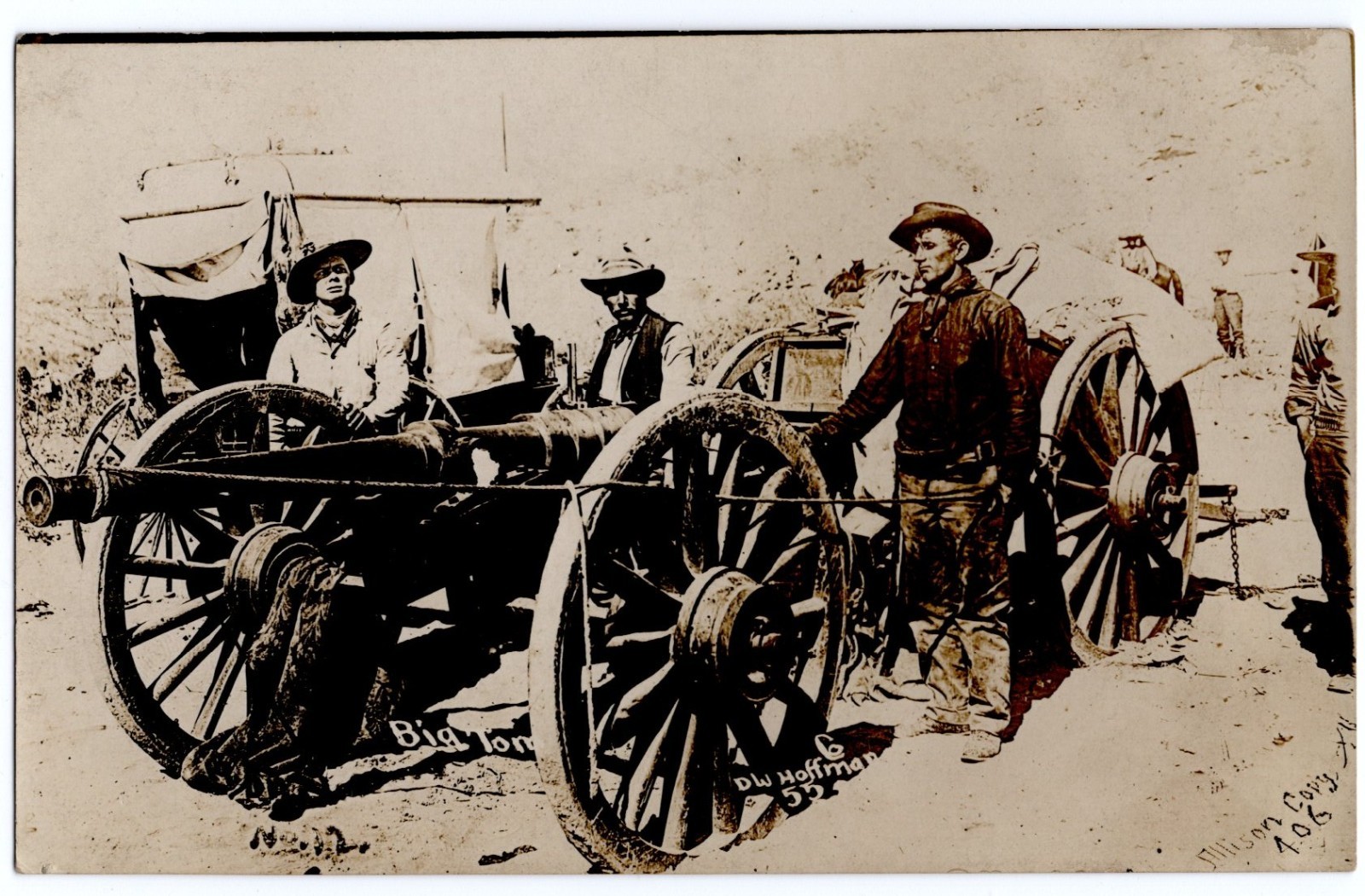 Ca. 1911 Big Tom Mexican Revolution Artillery Cannon Rebels RPPC Photo Postcard
