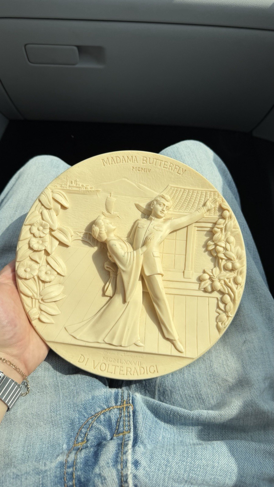 1904 Alabaster Plate Madama Butterfly Museo Teatrale Alla Scala