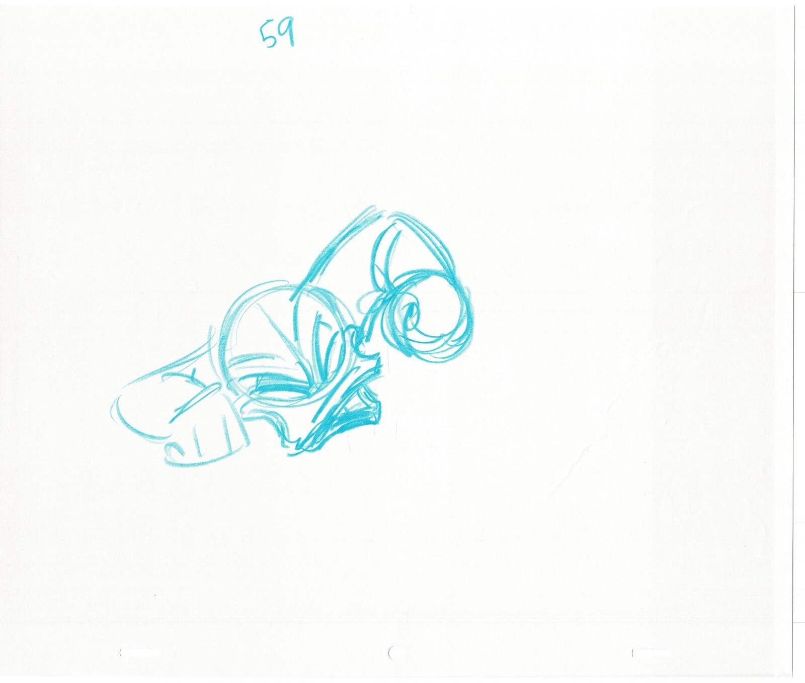 Scrooge McDuck 2 Sport Goofy Production Cel Drawings Walt Disney 1987 R33