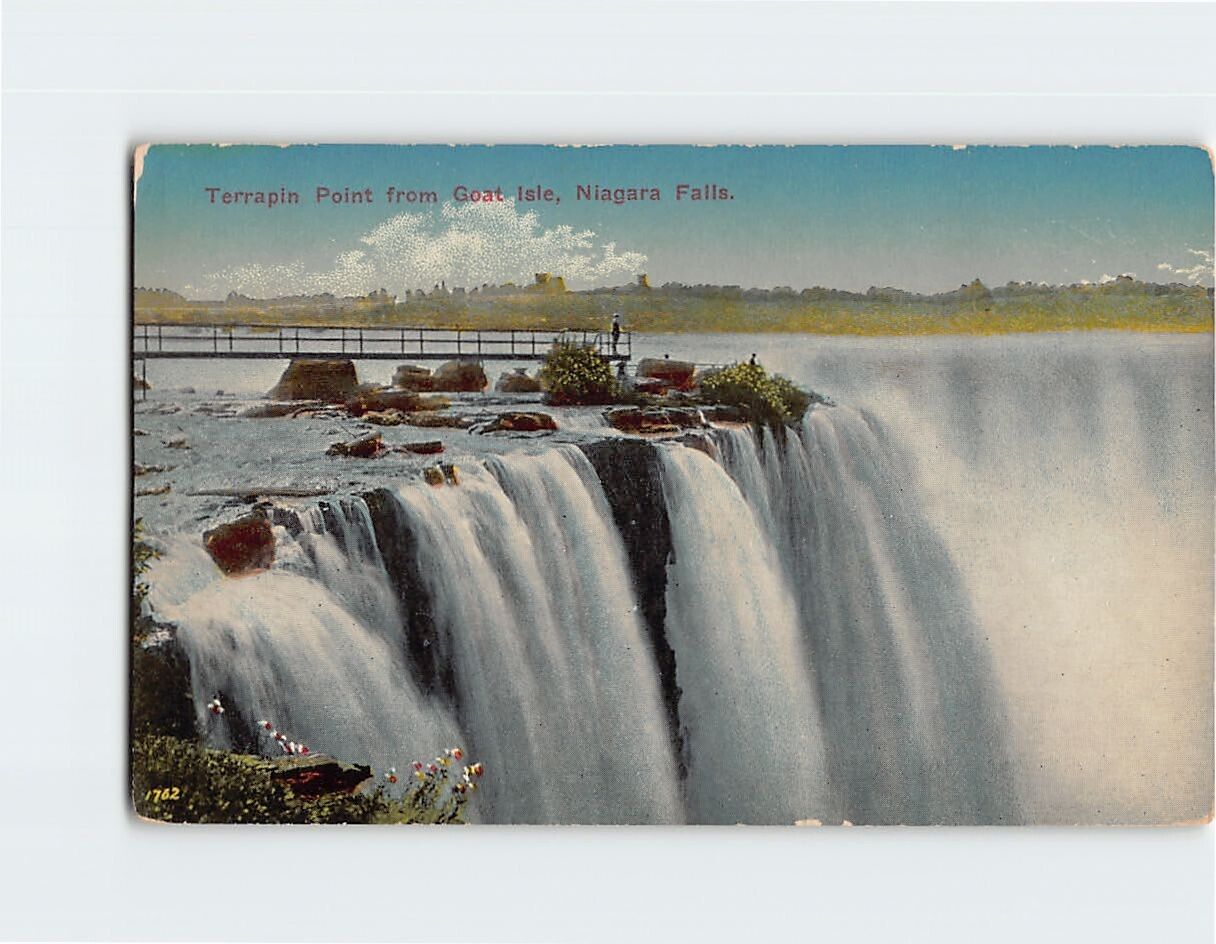 Postcard Terrapin Point from Goat Isle, Niagara Falls, New York