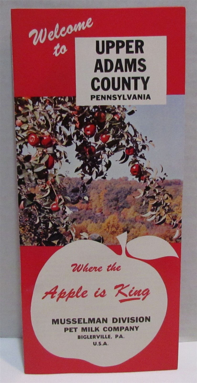 Vintage Upper Adams County Pennsylvania Brochure, Musselman Division