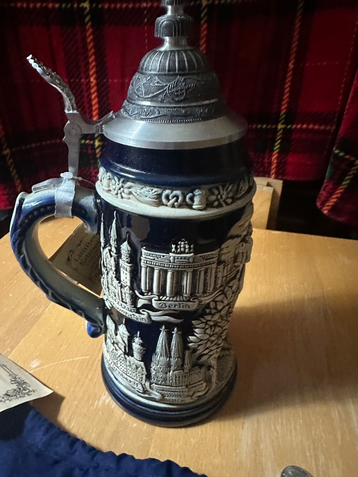 Zoller & Born German beer stein