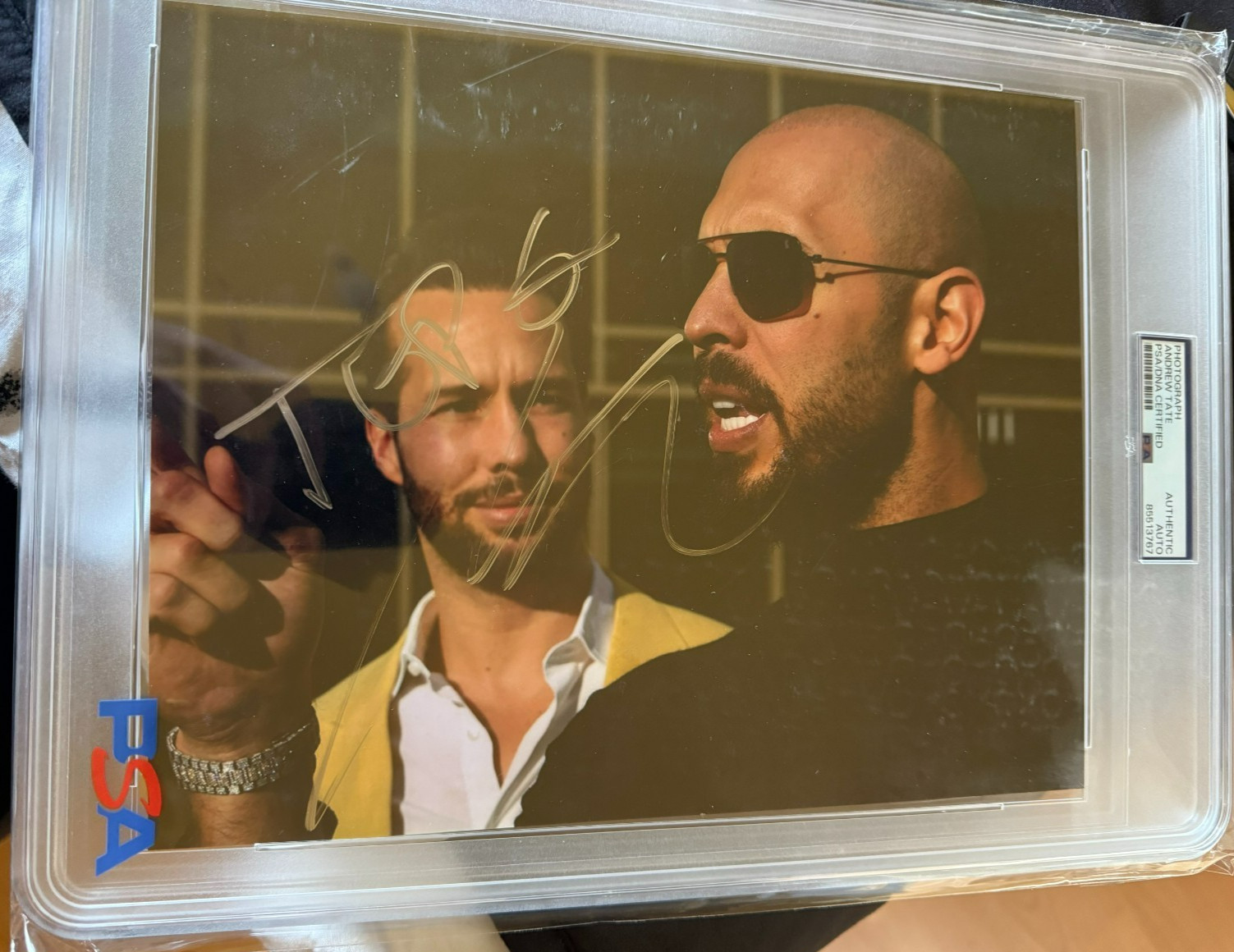 Andrew Tate Signed 8x10 Photo Autograph Top G PSA Encapsulated Authenticated