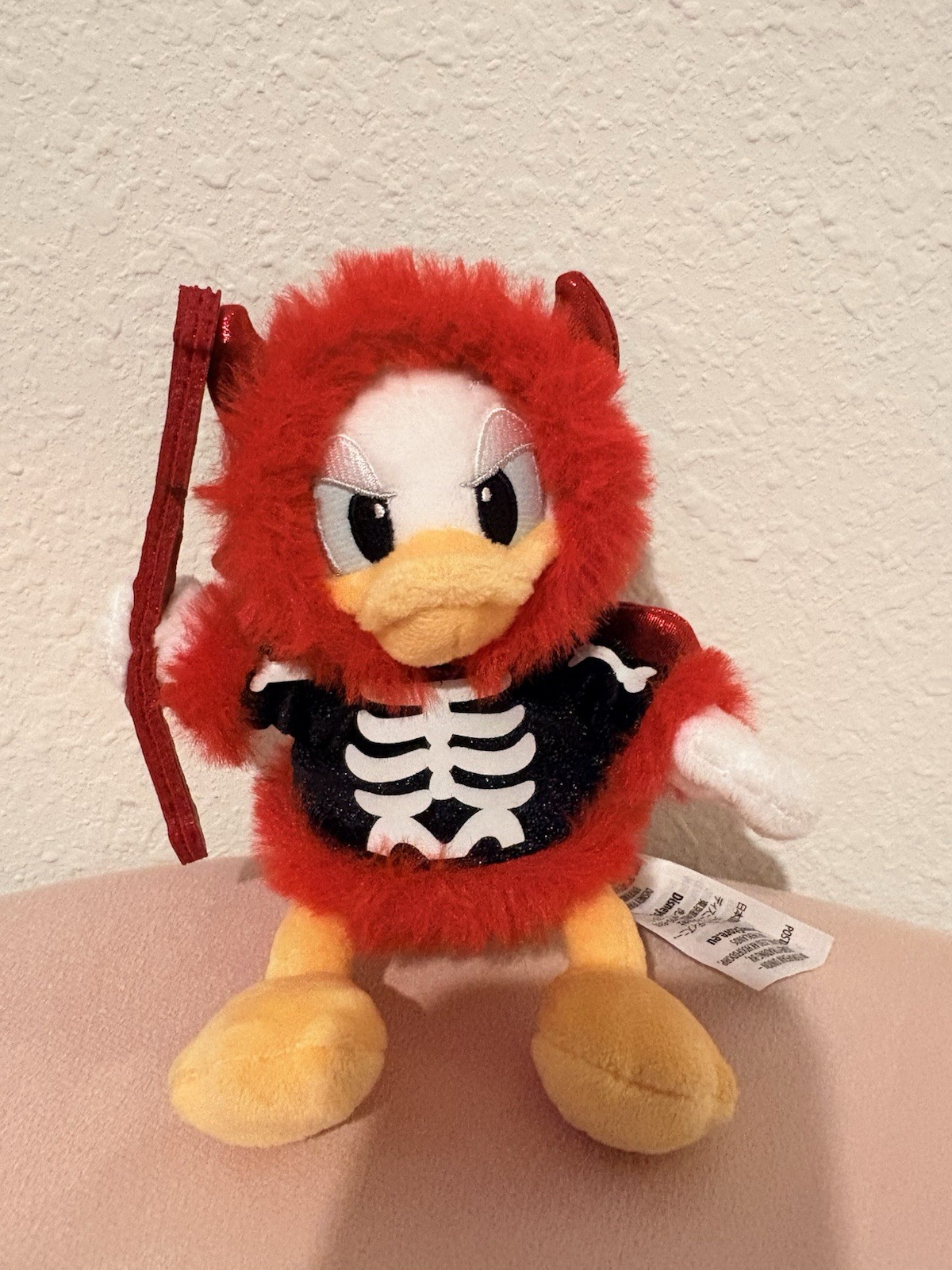 Disney Parks Donald Duck Devil Halloween Plush Bag Charm