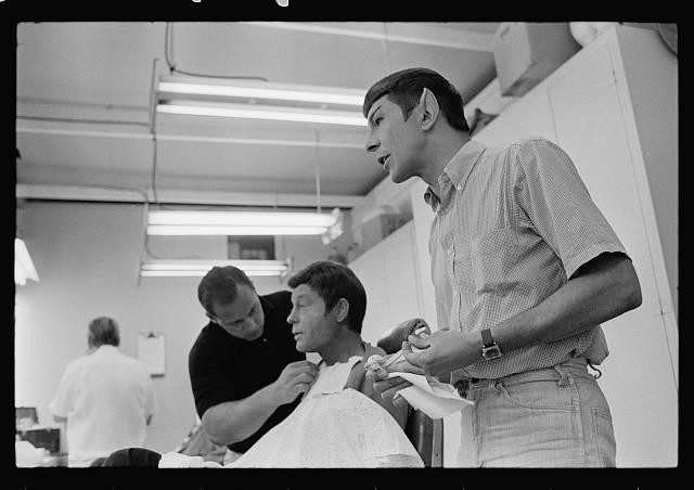 Photo:Leonard Nimoy 1960s On Star Trek Makeup Wardrobe Set