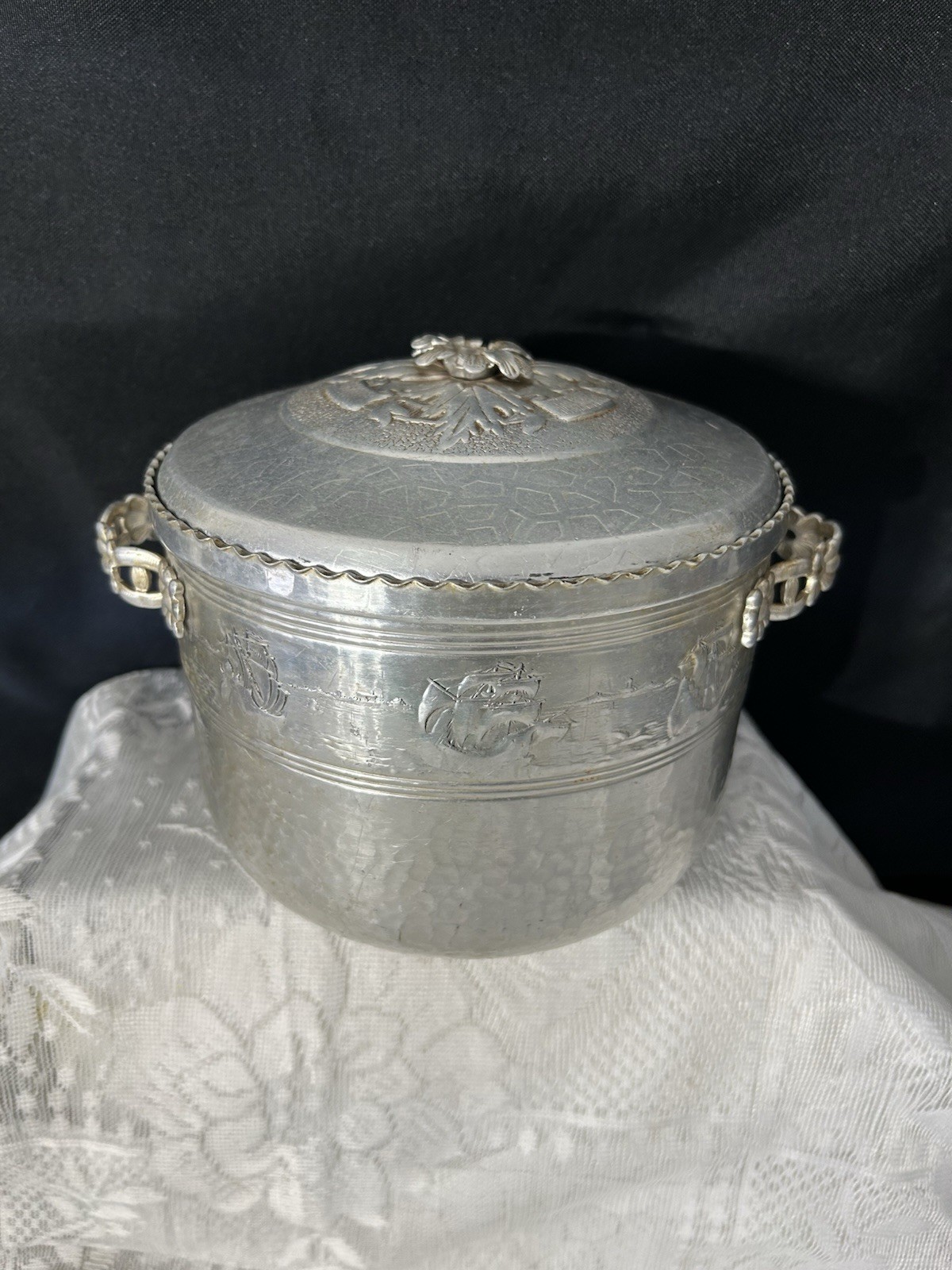 Vintage Forman Family Aluminum Ice Bucket Made In Brooklyn By