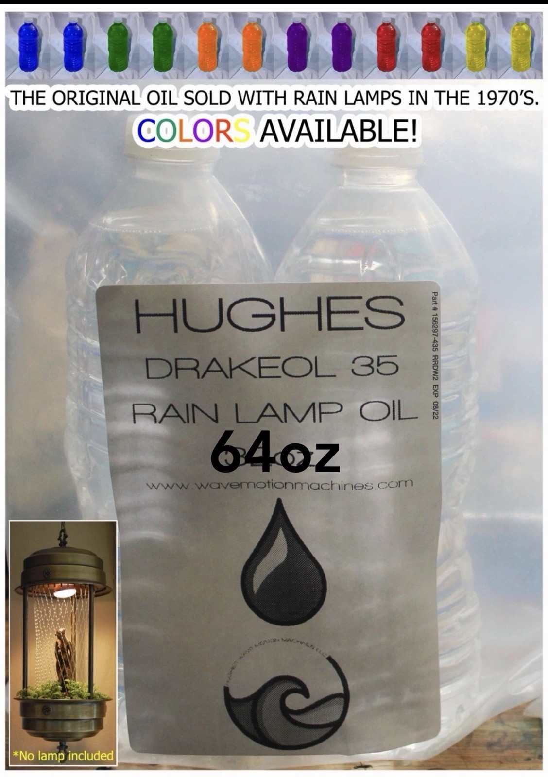 Drakeol Rain Lamp Oil 💧64oz Clear Original Oil Available in COLORS💧 Creators