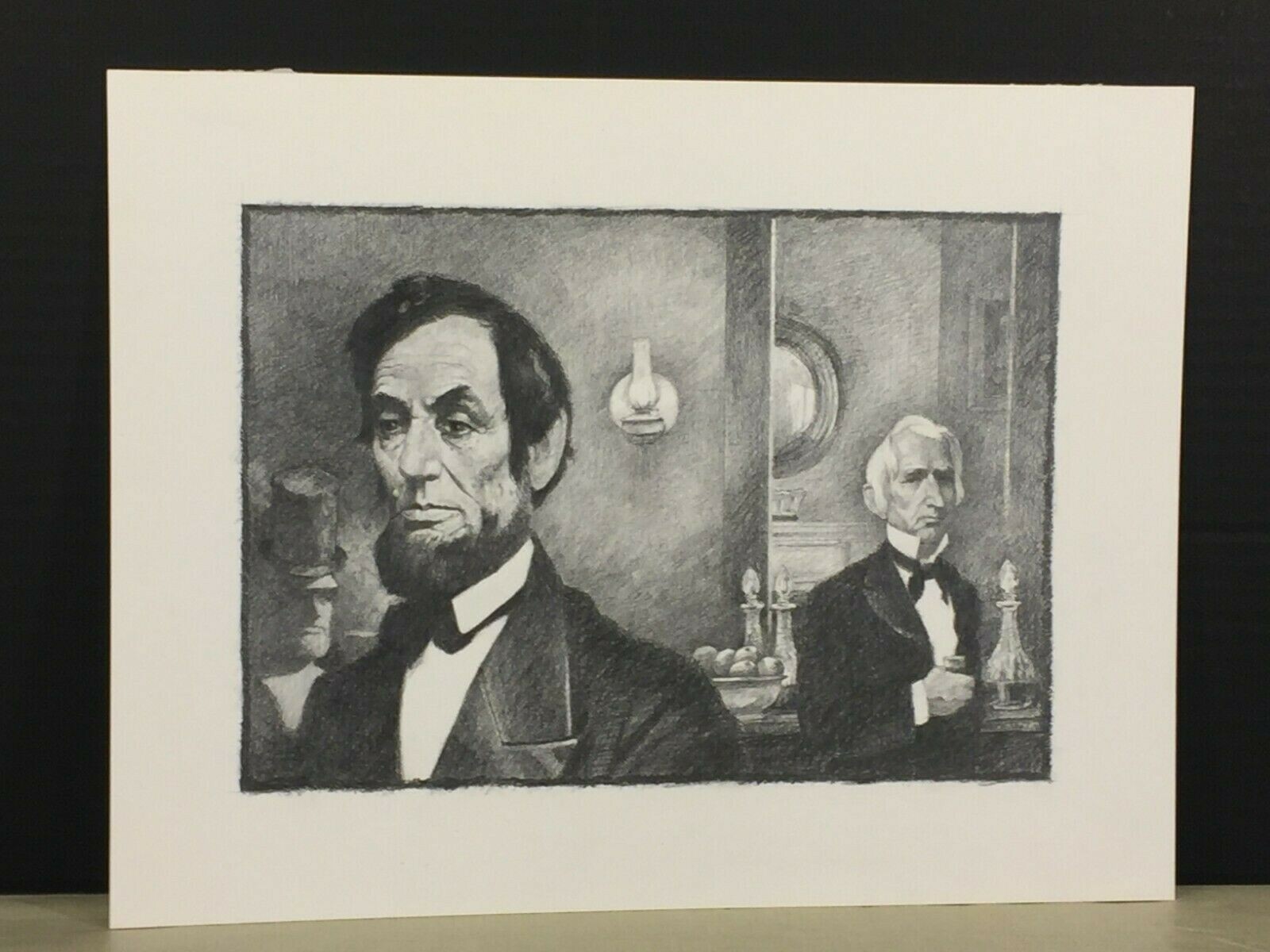 Gore Vidal's Lincoln Book Original Illustration by Thomas B Allen Franklin Mint 