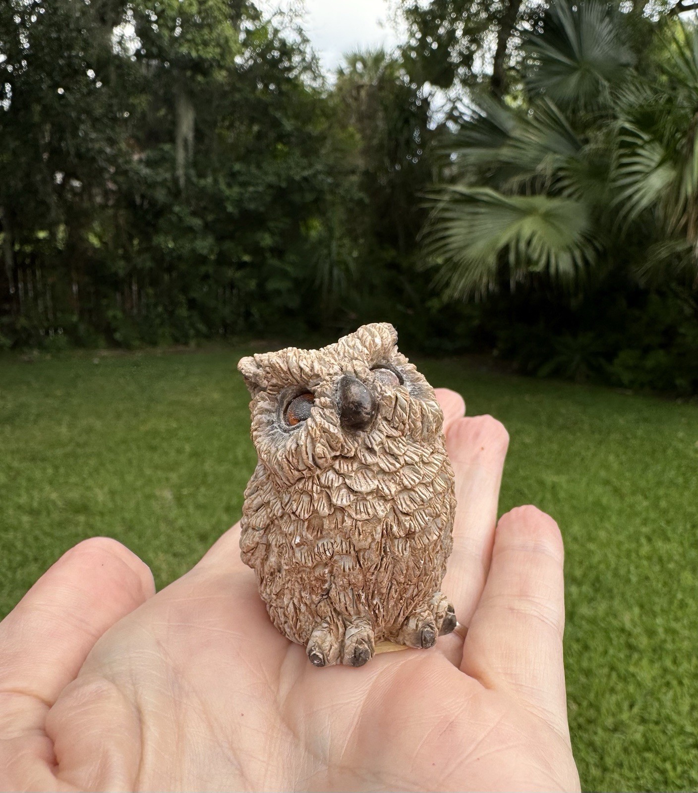 Stone Critters Owl Stone Figure United Design Corp Figurine Bird Collectable