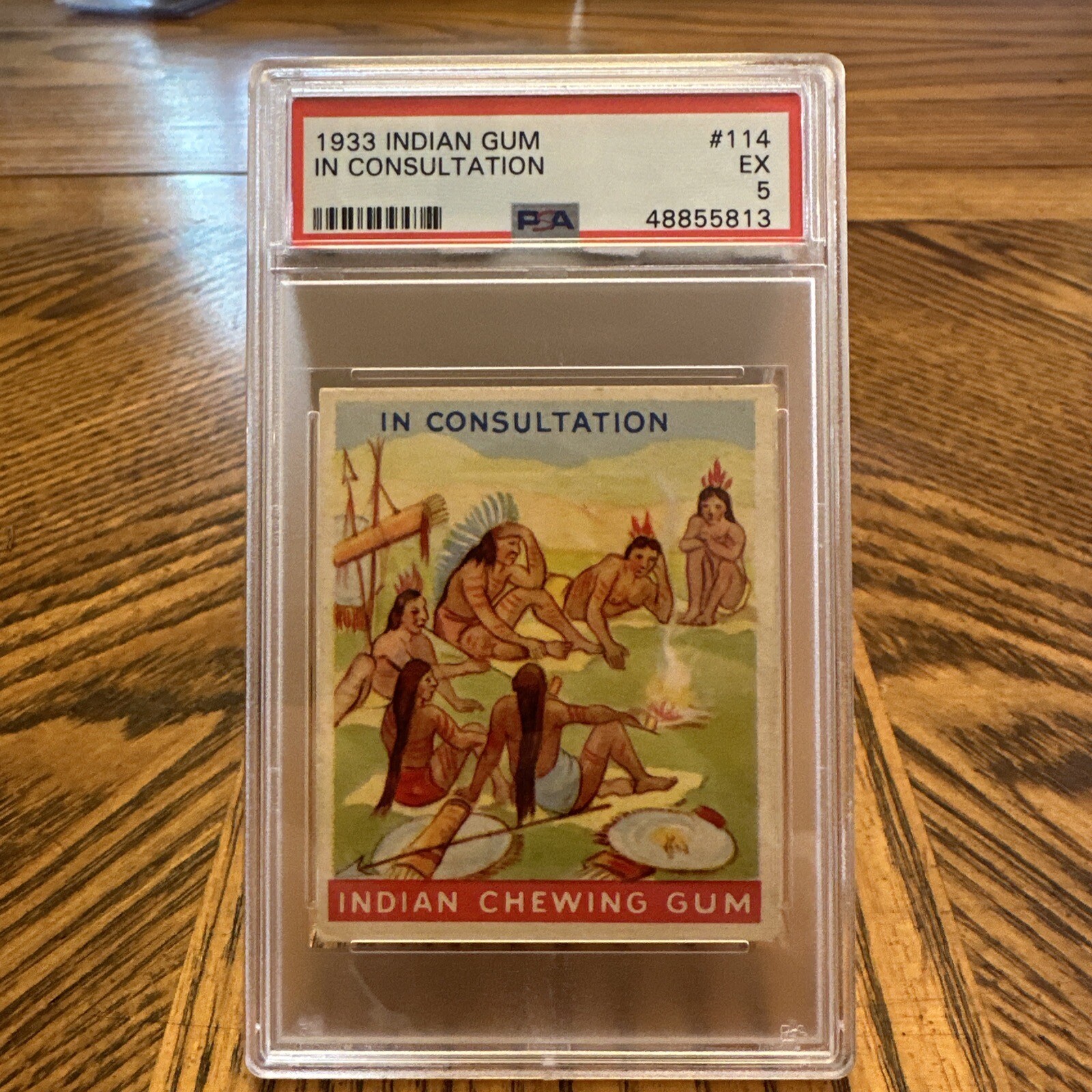 1933 INDIAN GUM #114 (192) IN CONSULTATION, PSA 5
