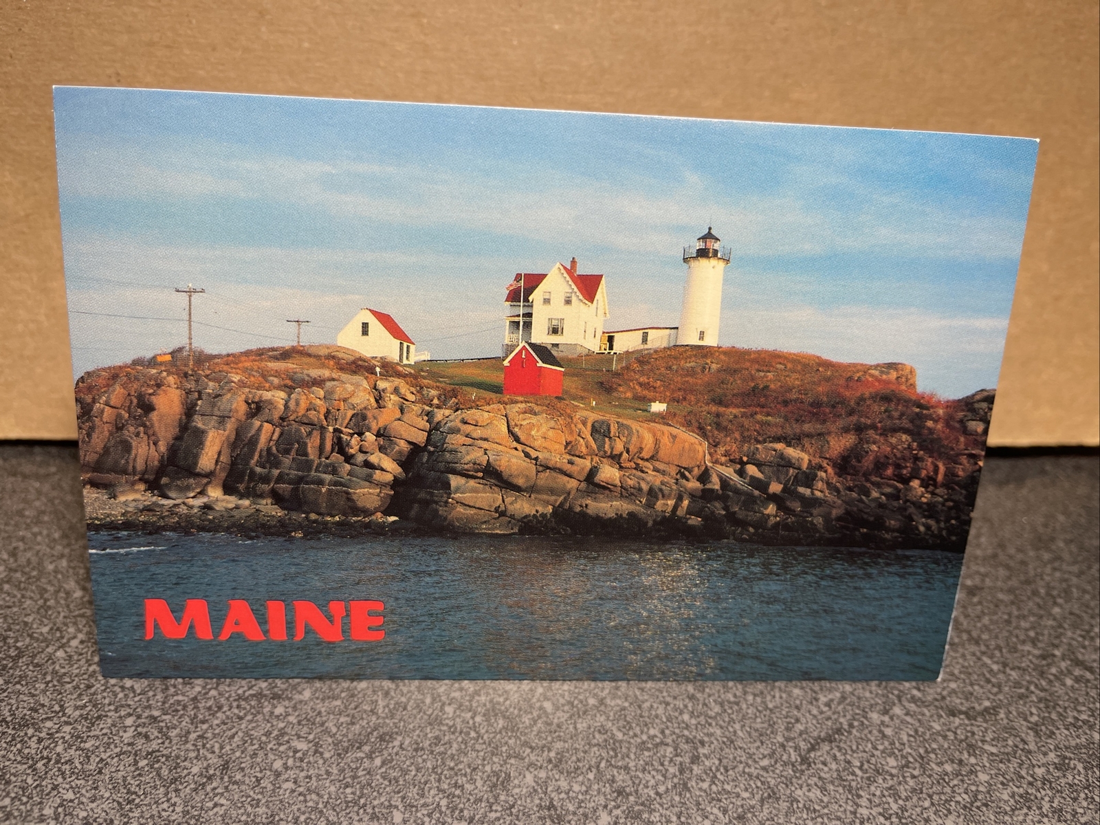 Nubble Light Cape Neddick York Maine Postcard￼