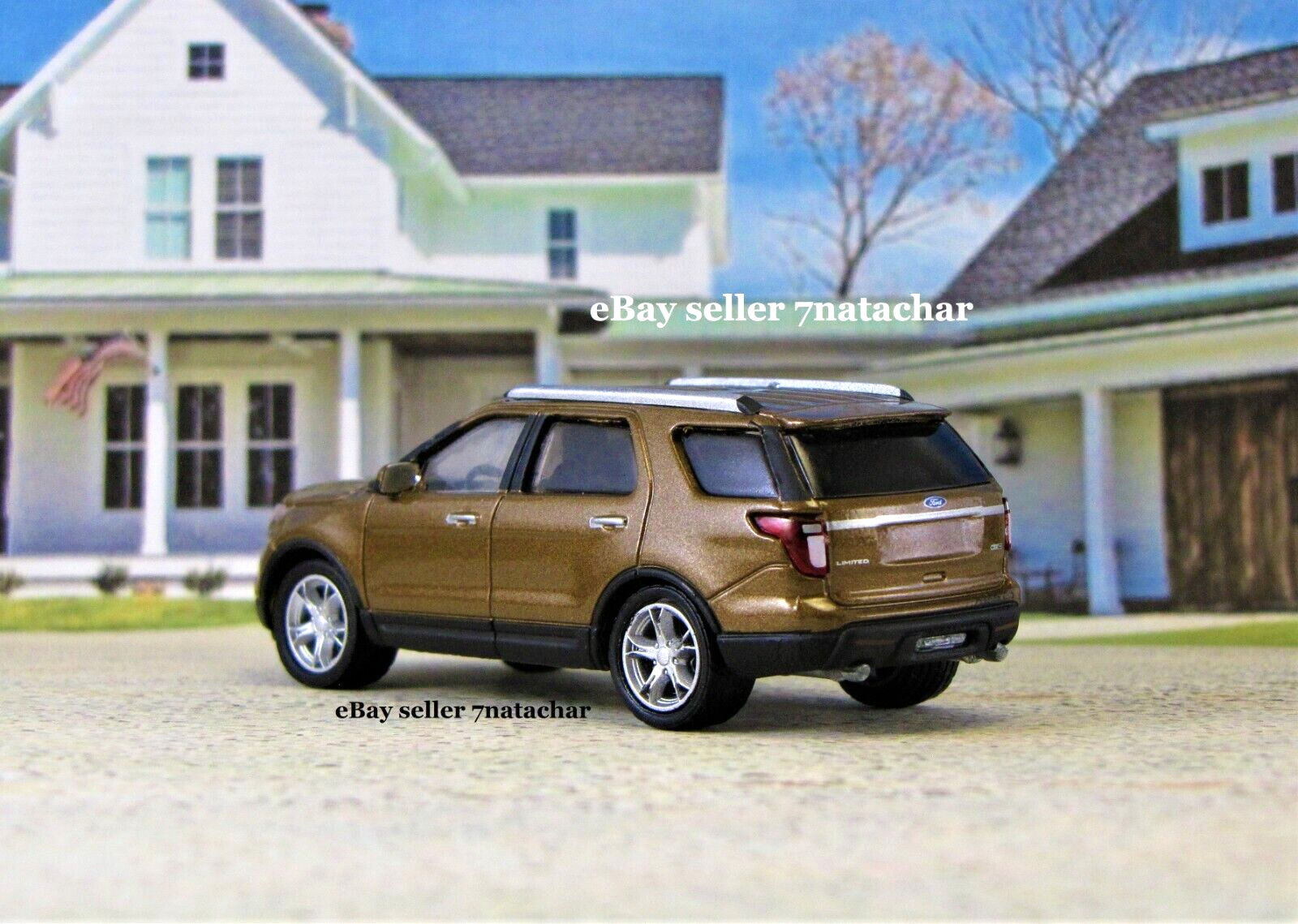 2011 - 2019 Ford Explorer SUV Brown Detailed Model Family AWD Car Brown 1/64 D