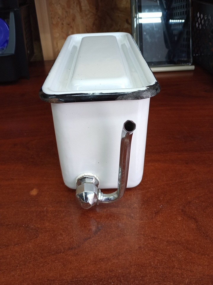 Vintage Enamel Water Cooler?