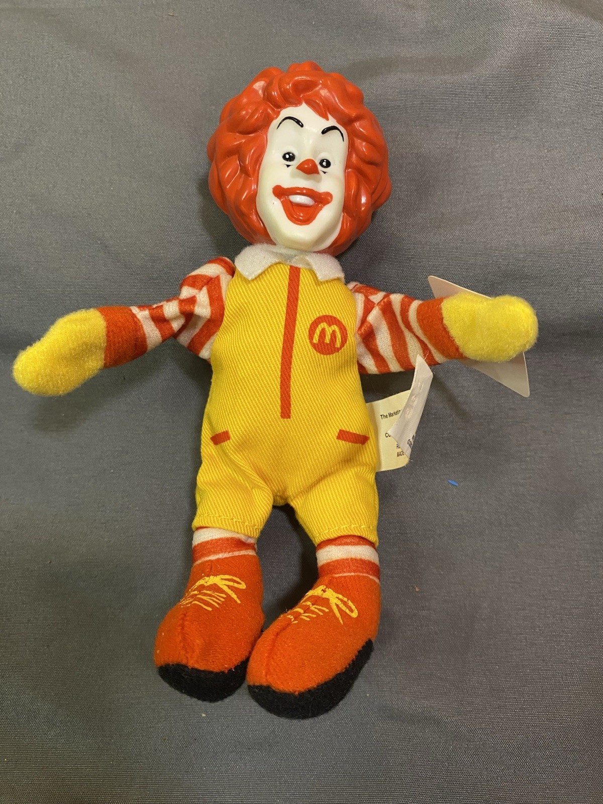 2002 Ronald McDonald Doll Happy Meal Toy World Children Day, w/tag Finger Puppet