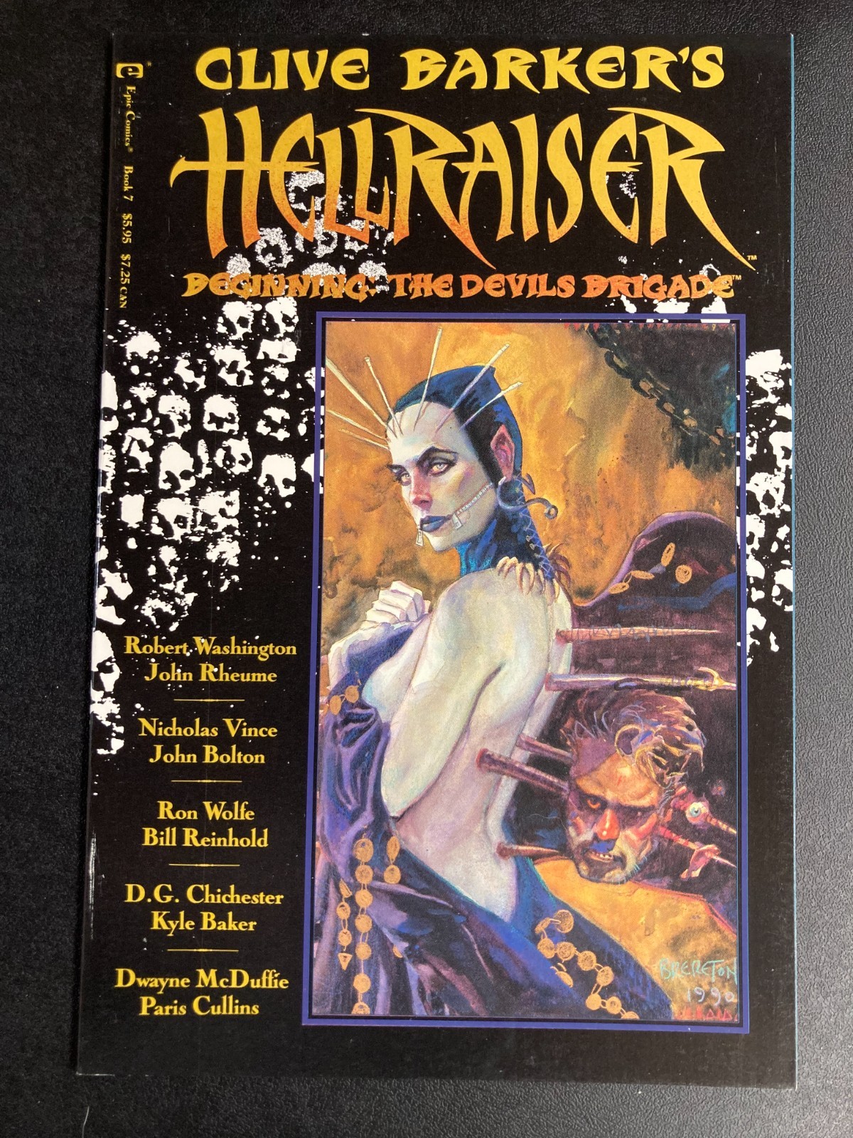 Clive Barker\'s Hellraiser 7 Devil\'s Brigade John Bolton Kyle Baker McDuffie Epic