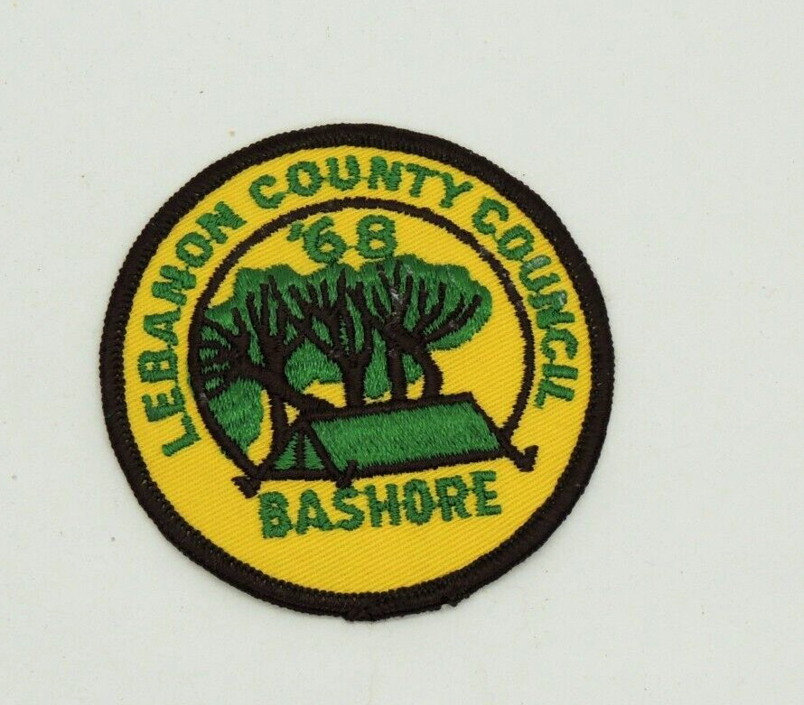 Vintage Boy Scout Patch 1968 Bashore Scout Reservation Lebanon County Council PA Vintage Boy Scout Patch 1968 Bashore Scout Reservation Lebanon County Council PA