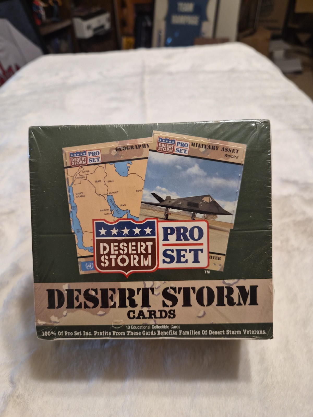 1991 Pro Set Desert Storm Trading Cards Box Factory Sealed Unopened 36 Packs 1991 Pro Set Desert Storm Trading Cards Box Factory Sealed Unopened 36 Packs