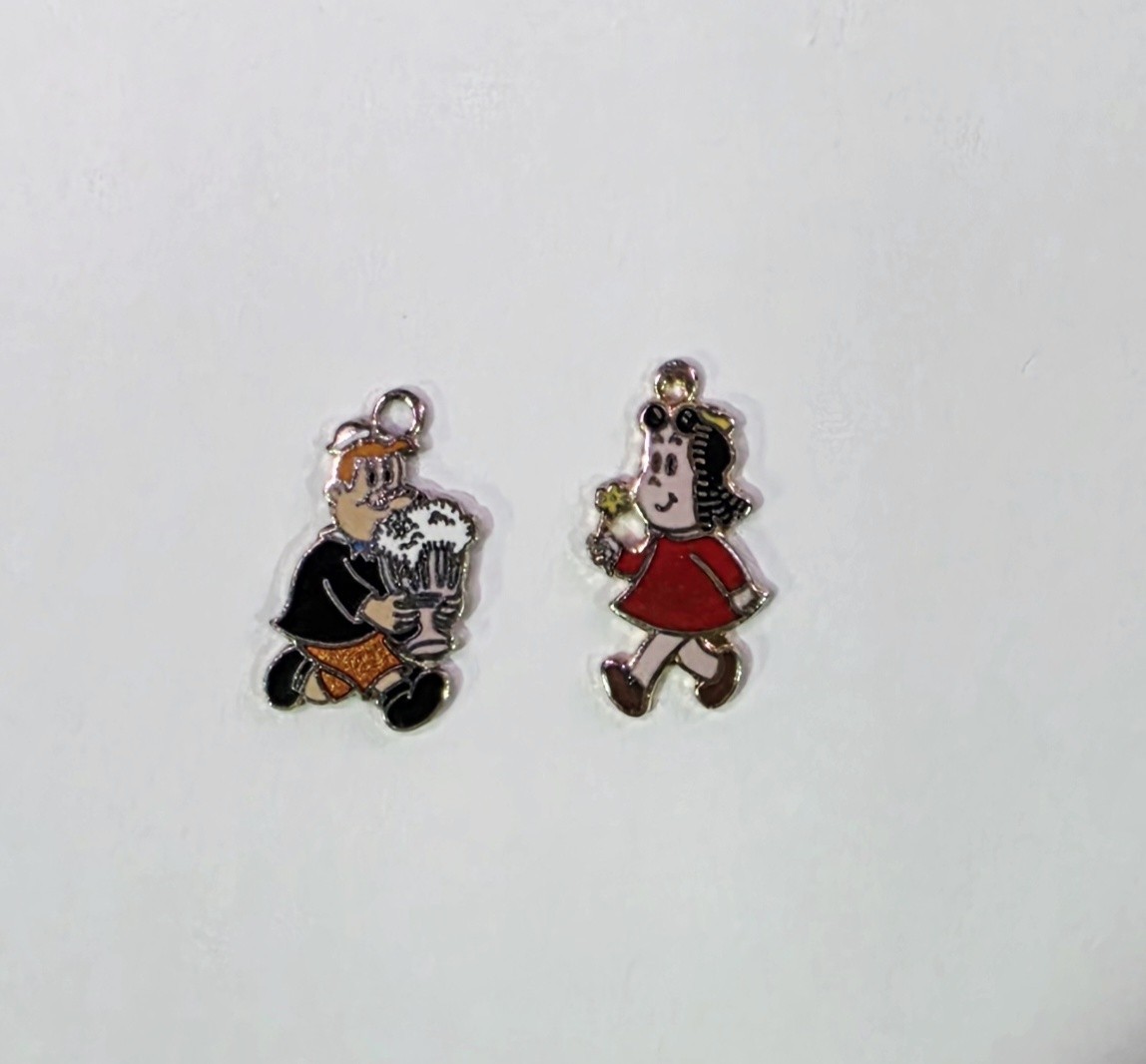 Little Lulu & Tubby Pin Set ~ 1930s Comic Strip Characters ~Vintage New Old Stk Little Lulu & Tubby Pin Set ~ 1930s Comic Strip Characters ~Vintage New Old Stk