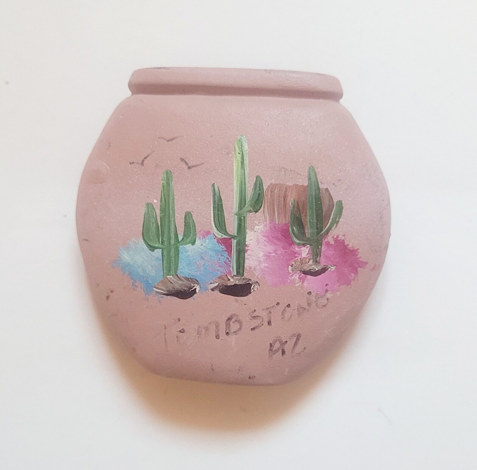 Tombstone \'97 Painted Clay Jar Refrigerator Magnet Arizona 