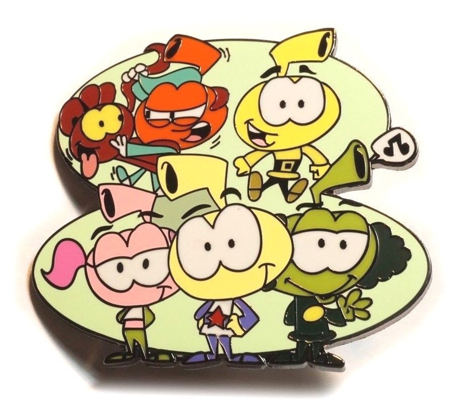 SNORKS 80s Cartoon Nintendo Fantasy JUMBO 2 inch Tie Tack Lapel Pin