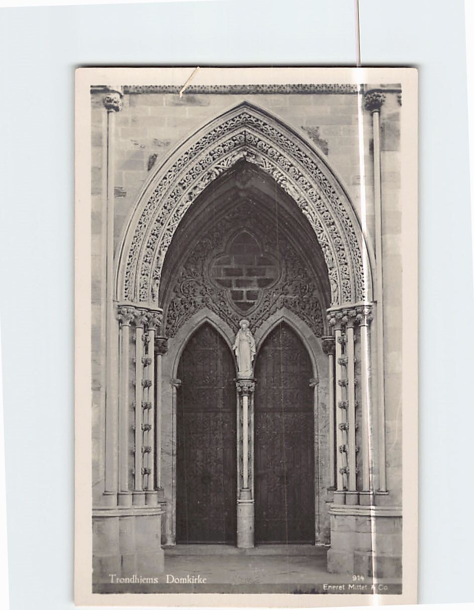 Postcard Nidaros Cathedral Trondheim Norway
