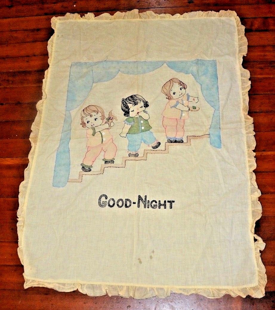 AWESOME Vtg antique  Appliqué  \