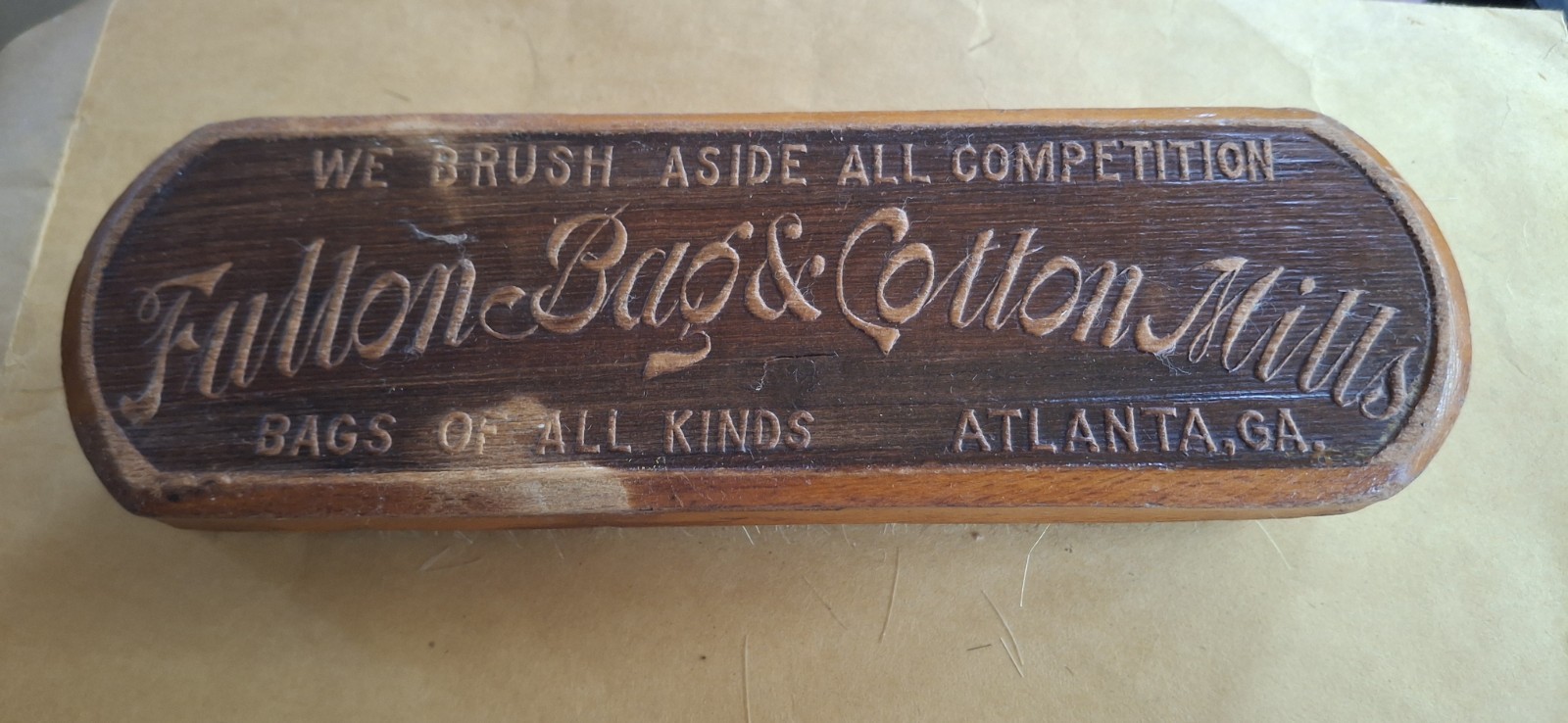 Vtg. Fulton Bag & Cotton Mills Shoe Shine Brush: Atlanta GA. Vtg. Fulton Bag & Cotton Mills Shoe Shine Brush: Atlanta GA.